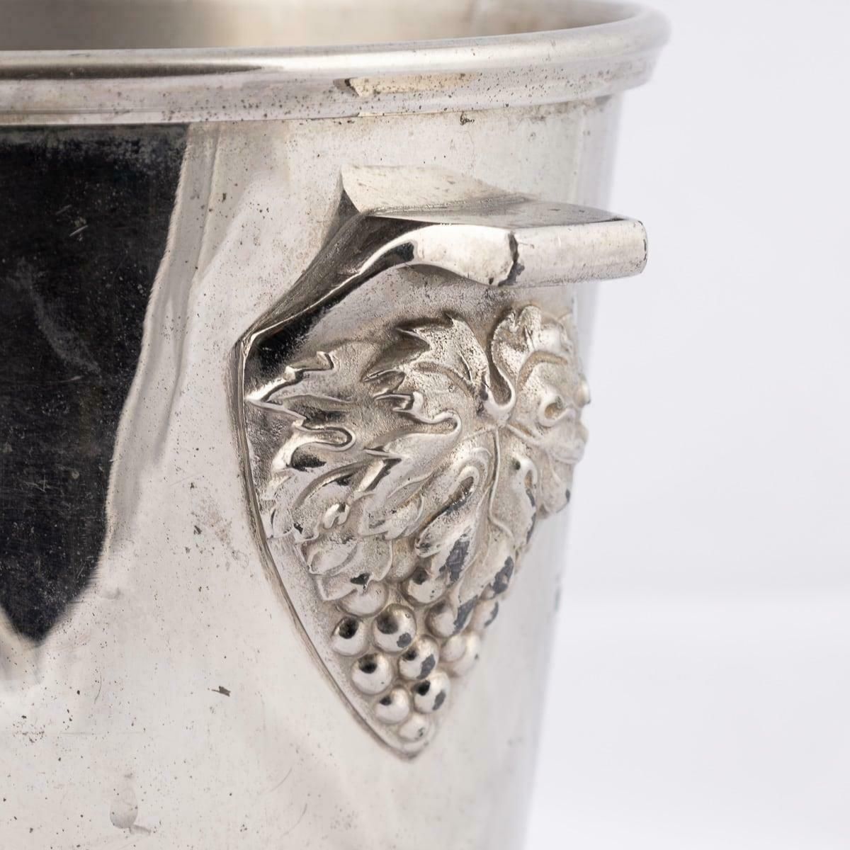 photo furniture Vintage 20thc French Silver Plated Morlant Reims Champagne / Wine Cooler C.1930