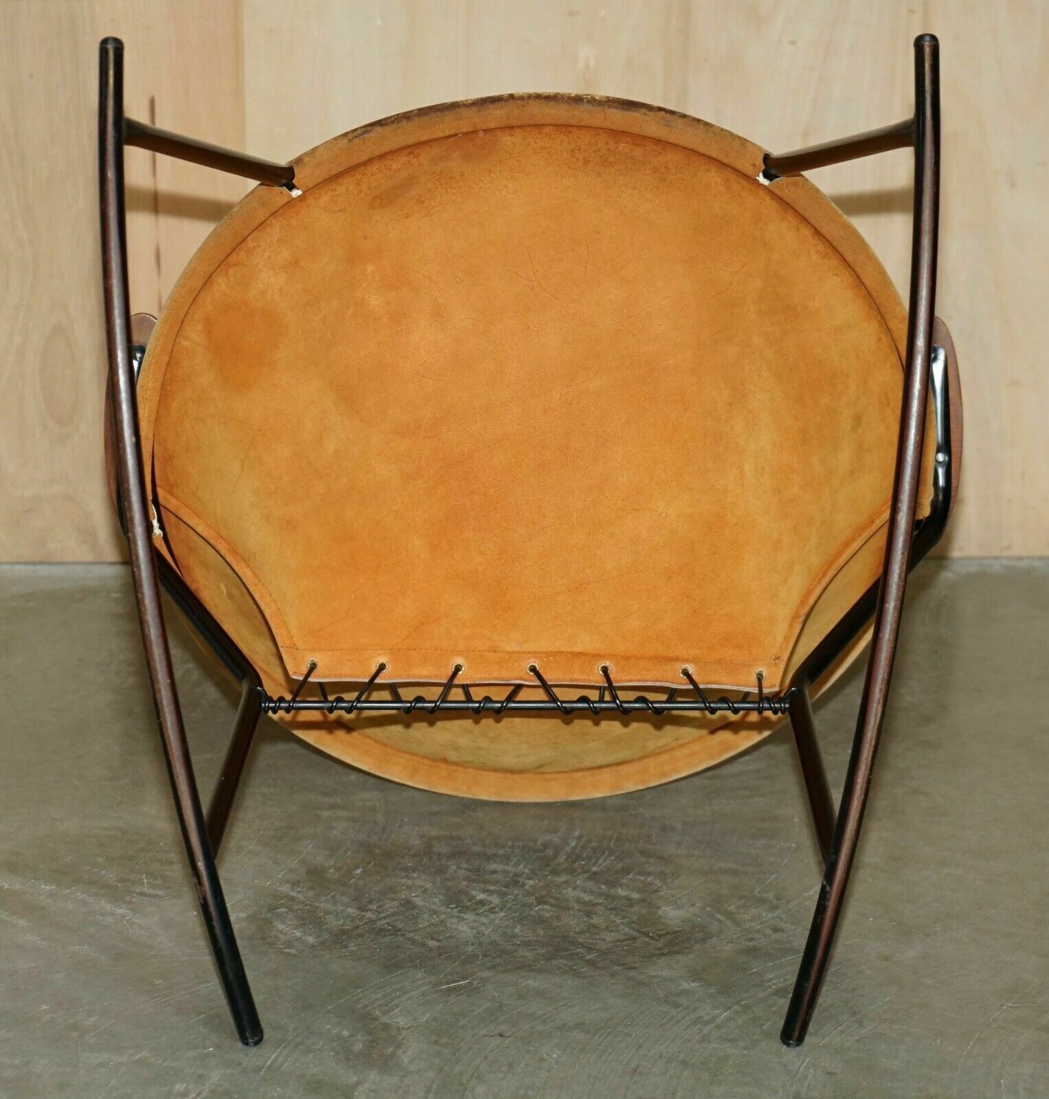 1500.0 1960's Rare Balloon Lounge Rocking Armchair By Hans Olsen For Warm Nordic photo
