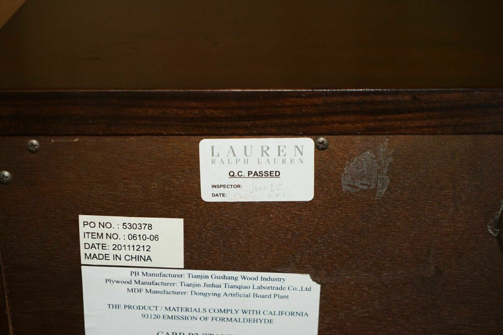 2950.0 Stunning Ralph Lauren Rrp £10,450 Metropolis Chest Of Drawers Built In Power photo