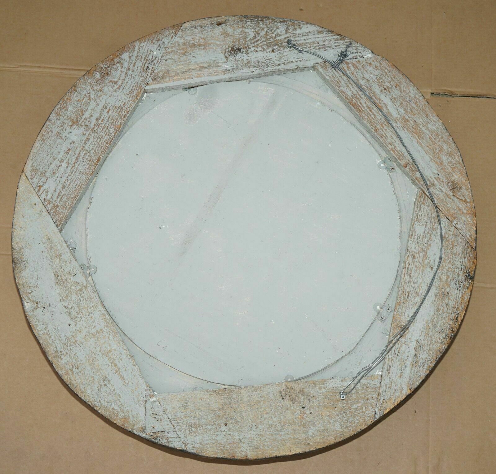 photo furniture Pair Of Original Antique Foxed Glass Heavily Carved Period Paint Wall Mirrors