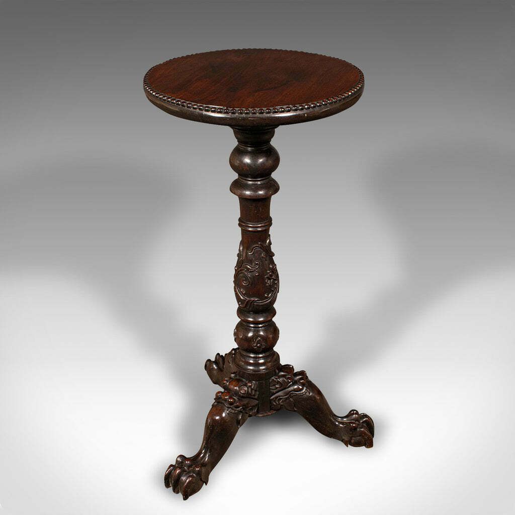 Antique Campaign Torchere, English, Side Table, Planter Stand, William IV, 1835 photo 2950.0