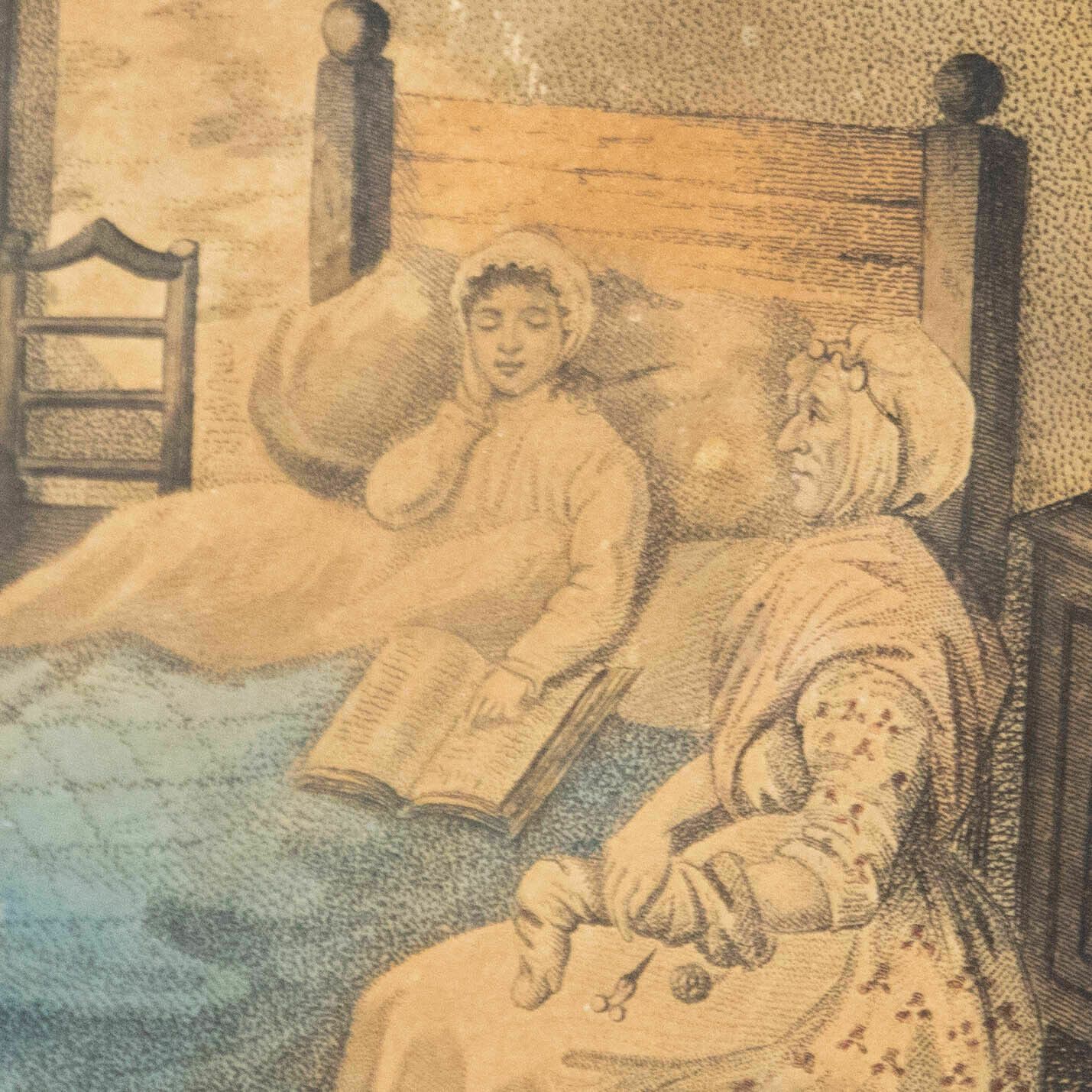 19th Century Stipple Engraving The Doctor's Call photo Art