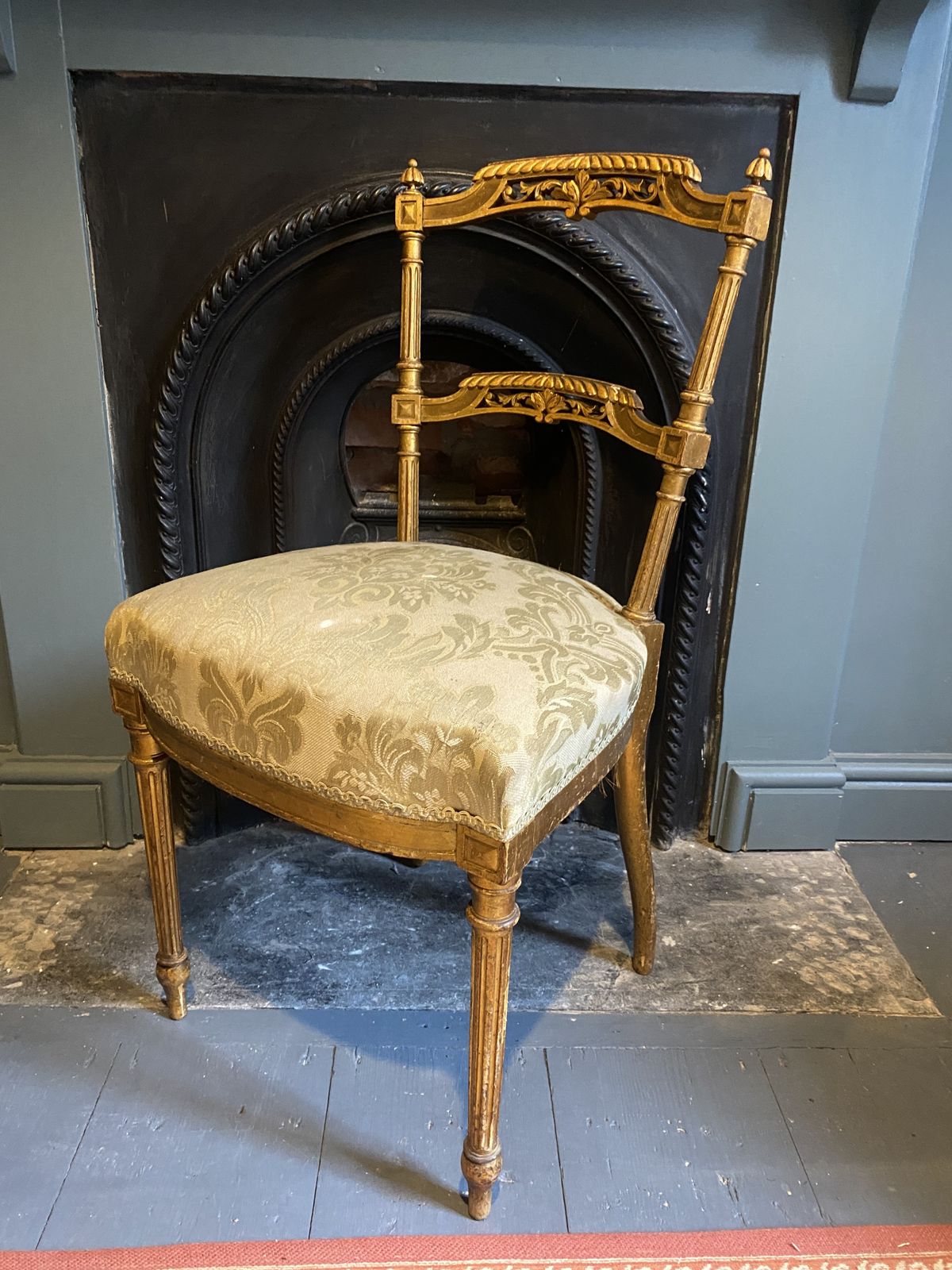A Pair Of French 19th Century Gilded Chairs photo 345.0