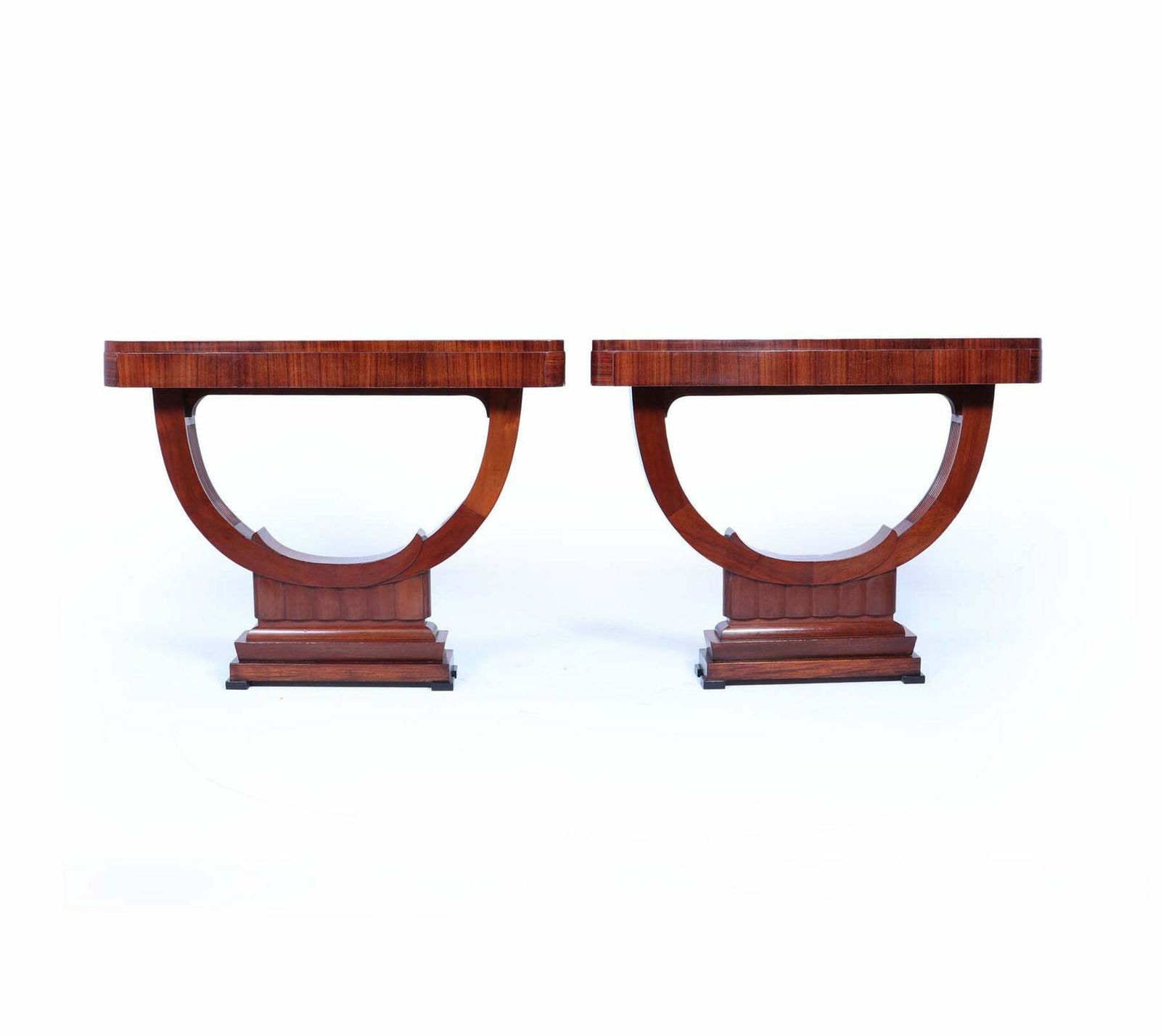 Pair Of French Art Deco Console Tables photo Furniture
