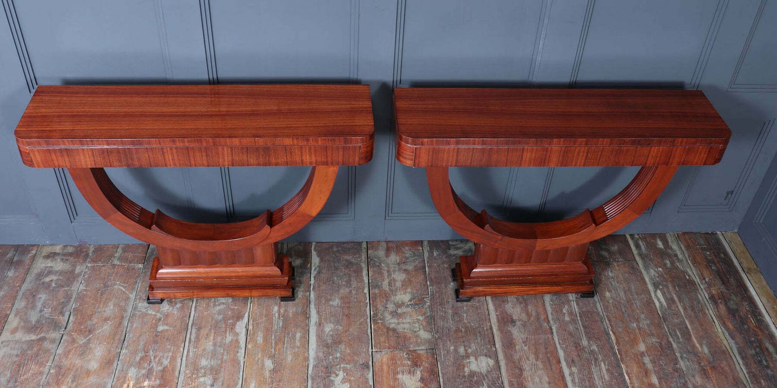 Pair Of French Art Deco Console Tables photo vinterior