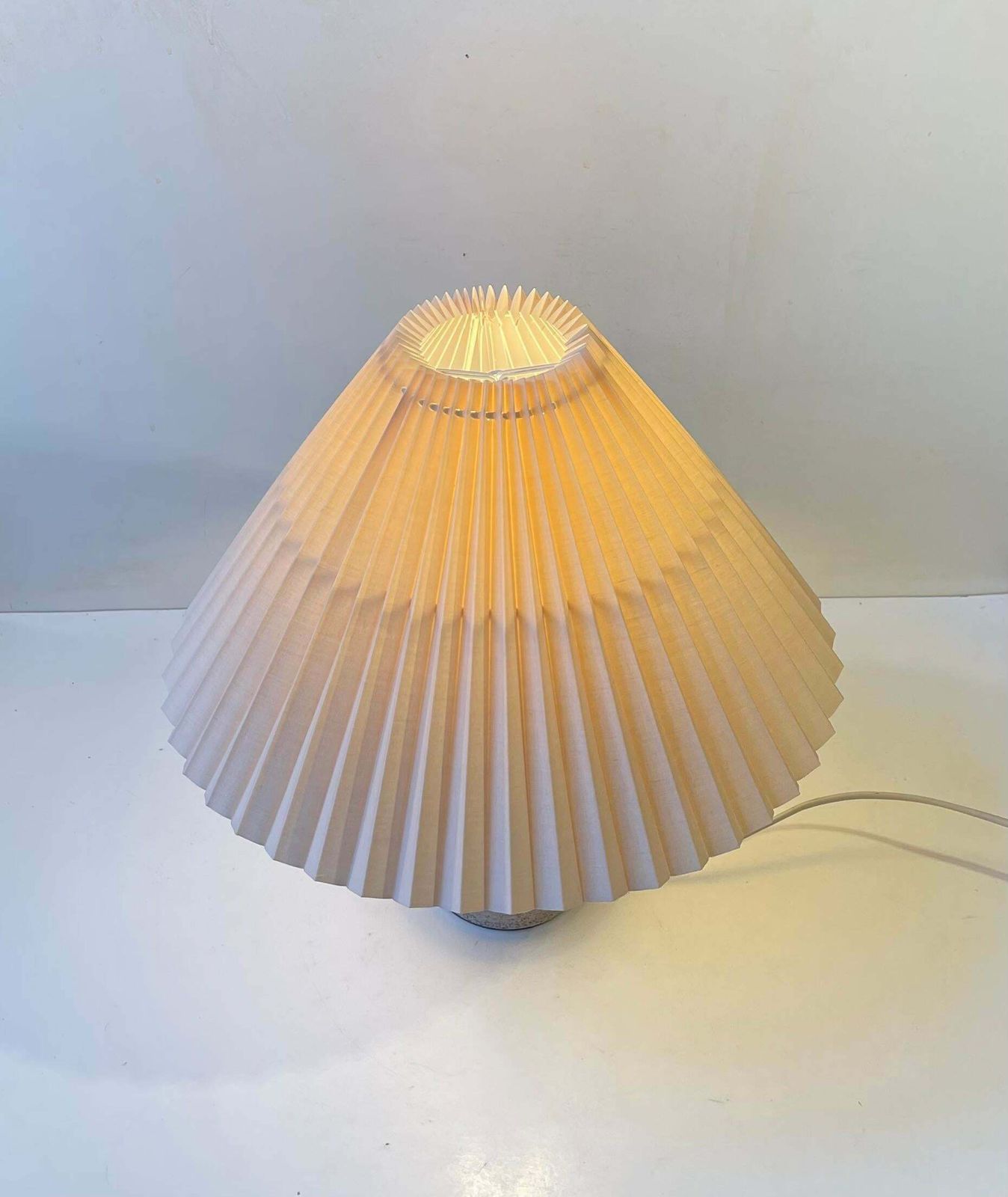 Scandinavian Dusty Glazed Stoneware Table Lamp, 1970s photo 343.0