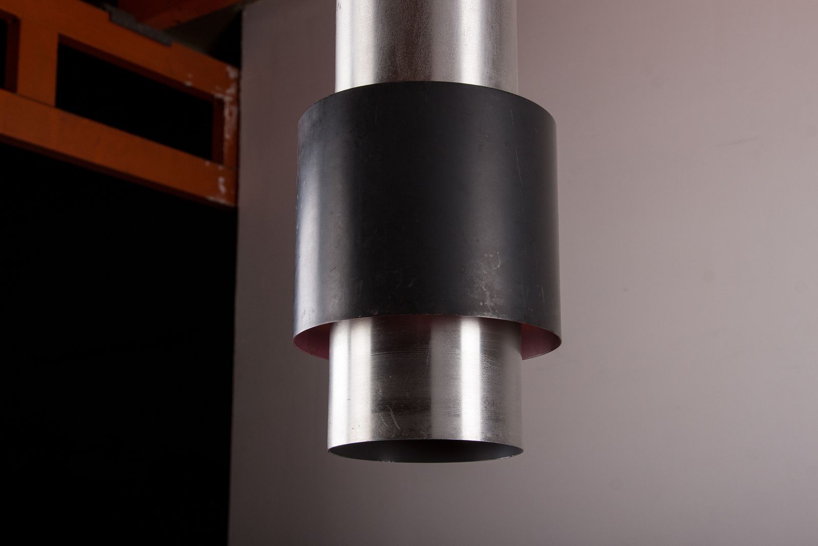 photo vinterior Large Danish Aluminum Pendant Light, Zénith Model By Jo Hammerborg For Fog & Mørup 1960.