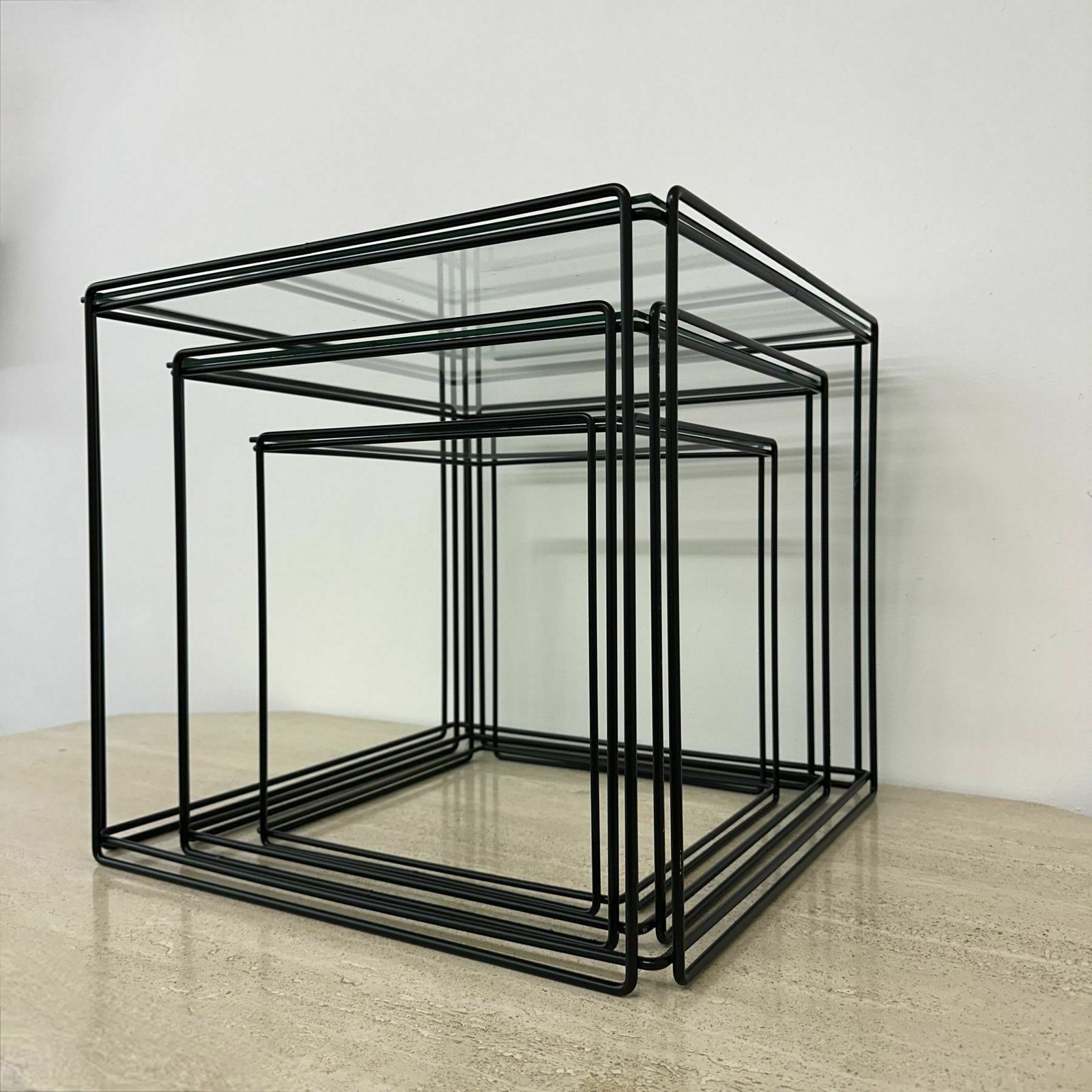 Max Sauze Isocele Bijzettafels, Jaren 1970 photo furniture