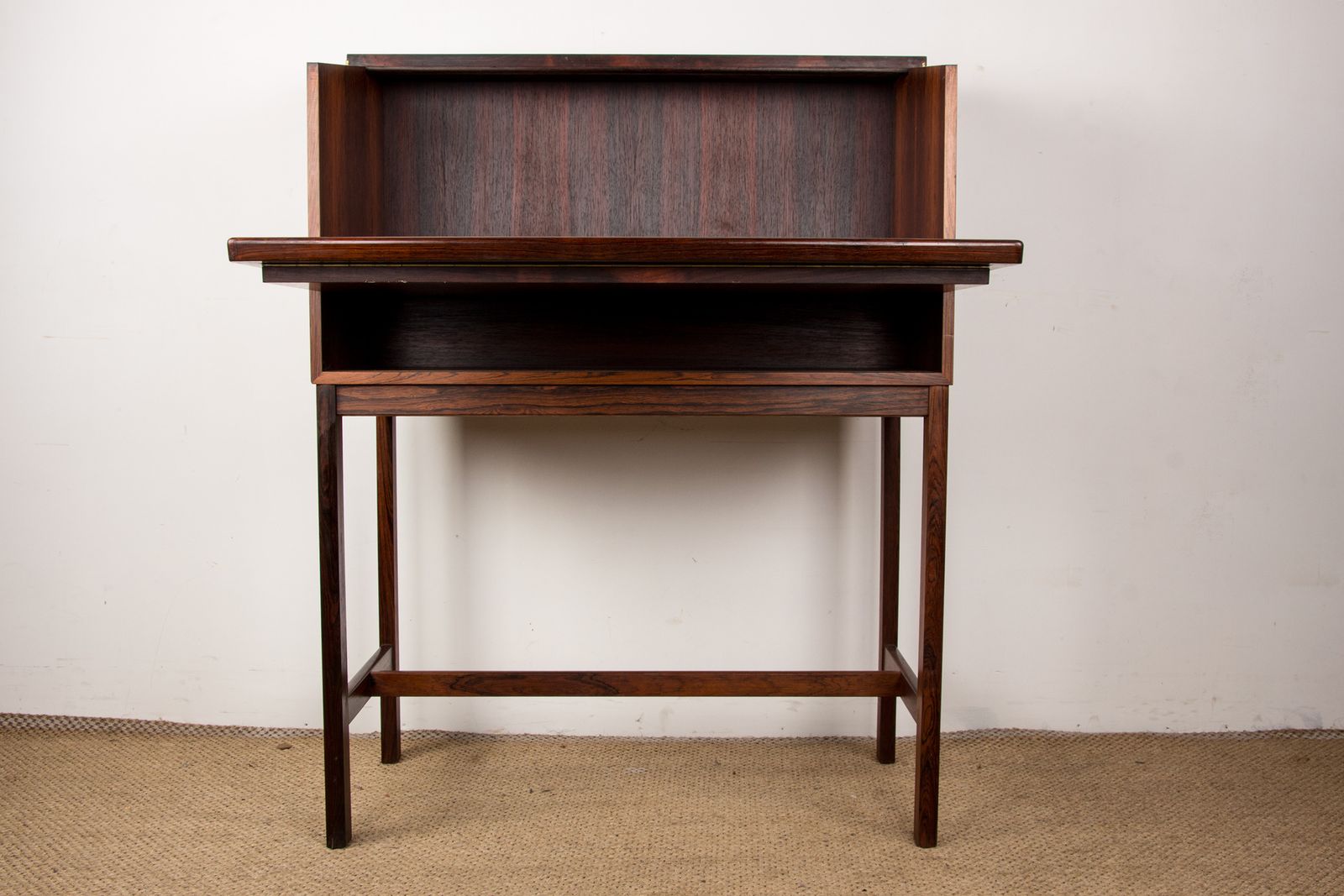 Scriban servant de bar et de secrétaire en palissandre et Formica, par Hans Olsen pour Cs Mobler, 1960 photo vinterior