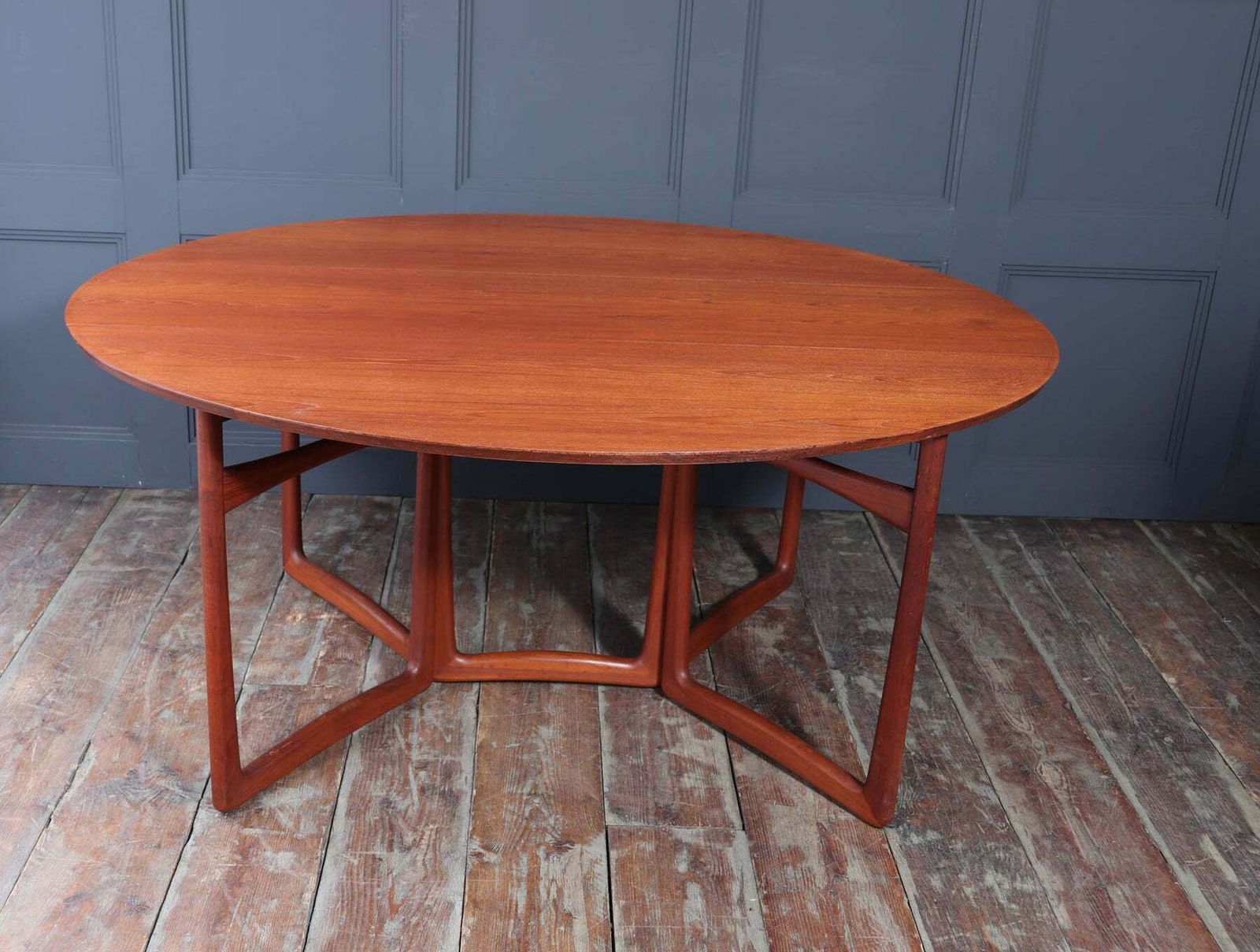 Teak Gateleg Dining Table By Hvidt & Mølgaard Nielsen For France & Son photo 1850.0
