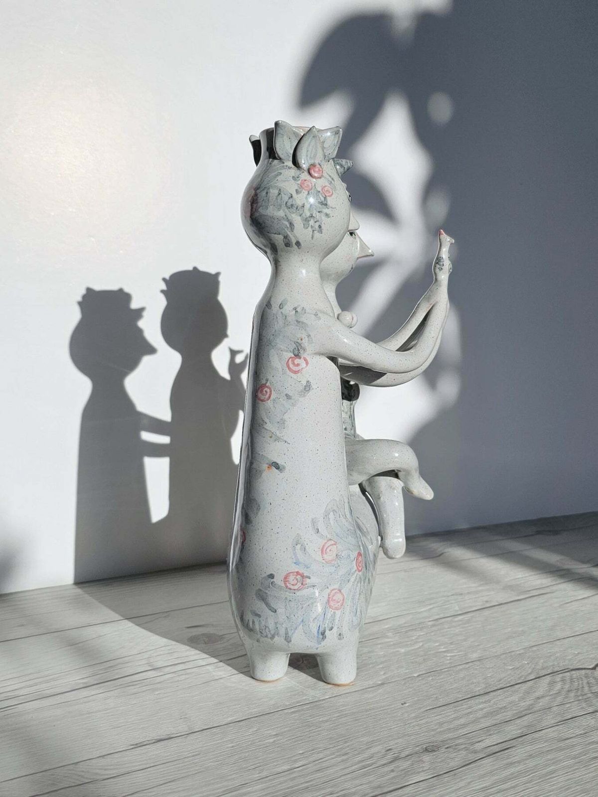 photo furniture Bjorn Wiinblad, 1959 Centaur And Dryad Candleholder Sculpture, Signed And Monogrammed, V Early, Rare