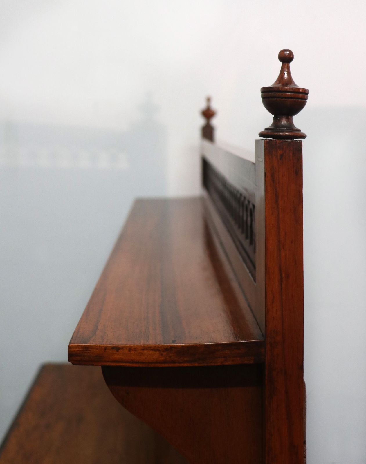 695.0 A Lovely Late Victorian Walnut Veneered And Inlaid Display Cabinet. photo