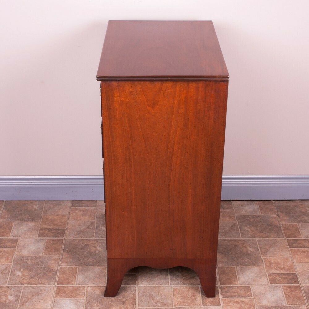 Narrow Mahogany Four Drawer Chest Of Drawers photo Furniture