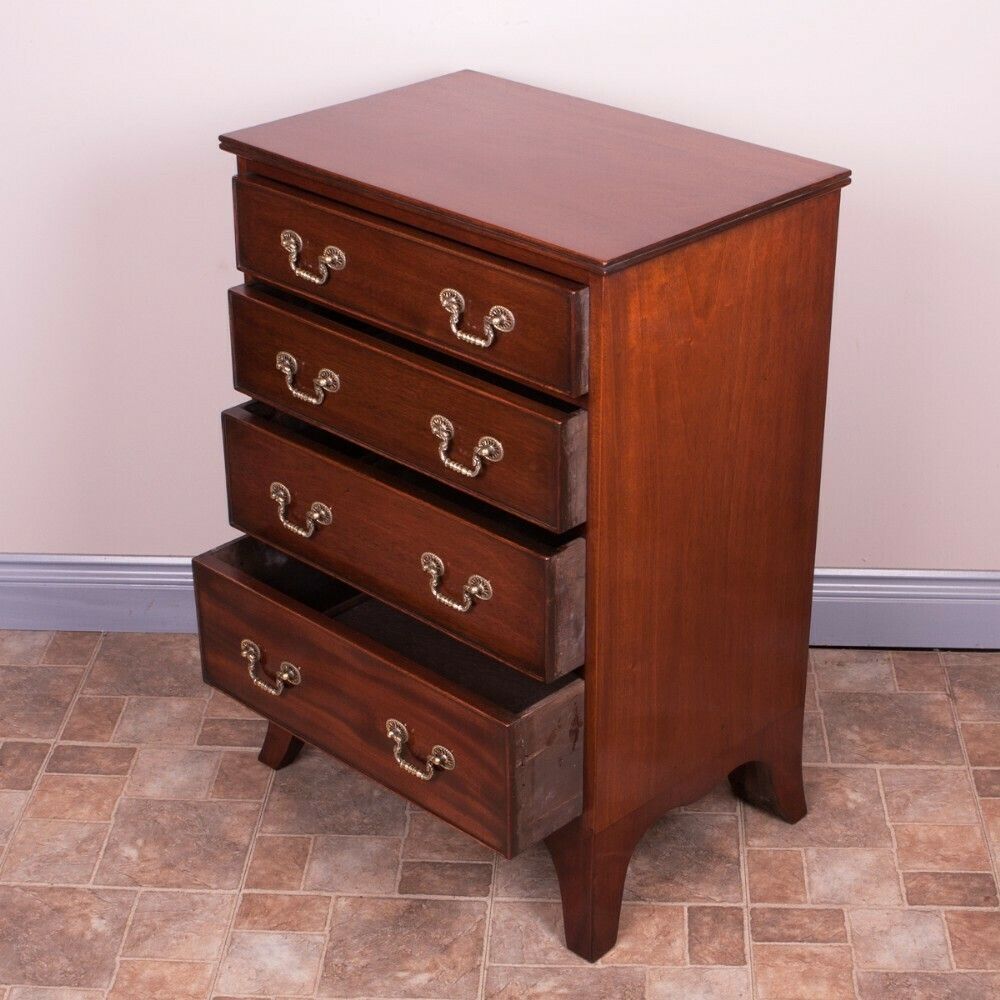 Narrow Mahogany Four Drawer Chest Of Drawers photo buy