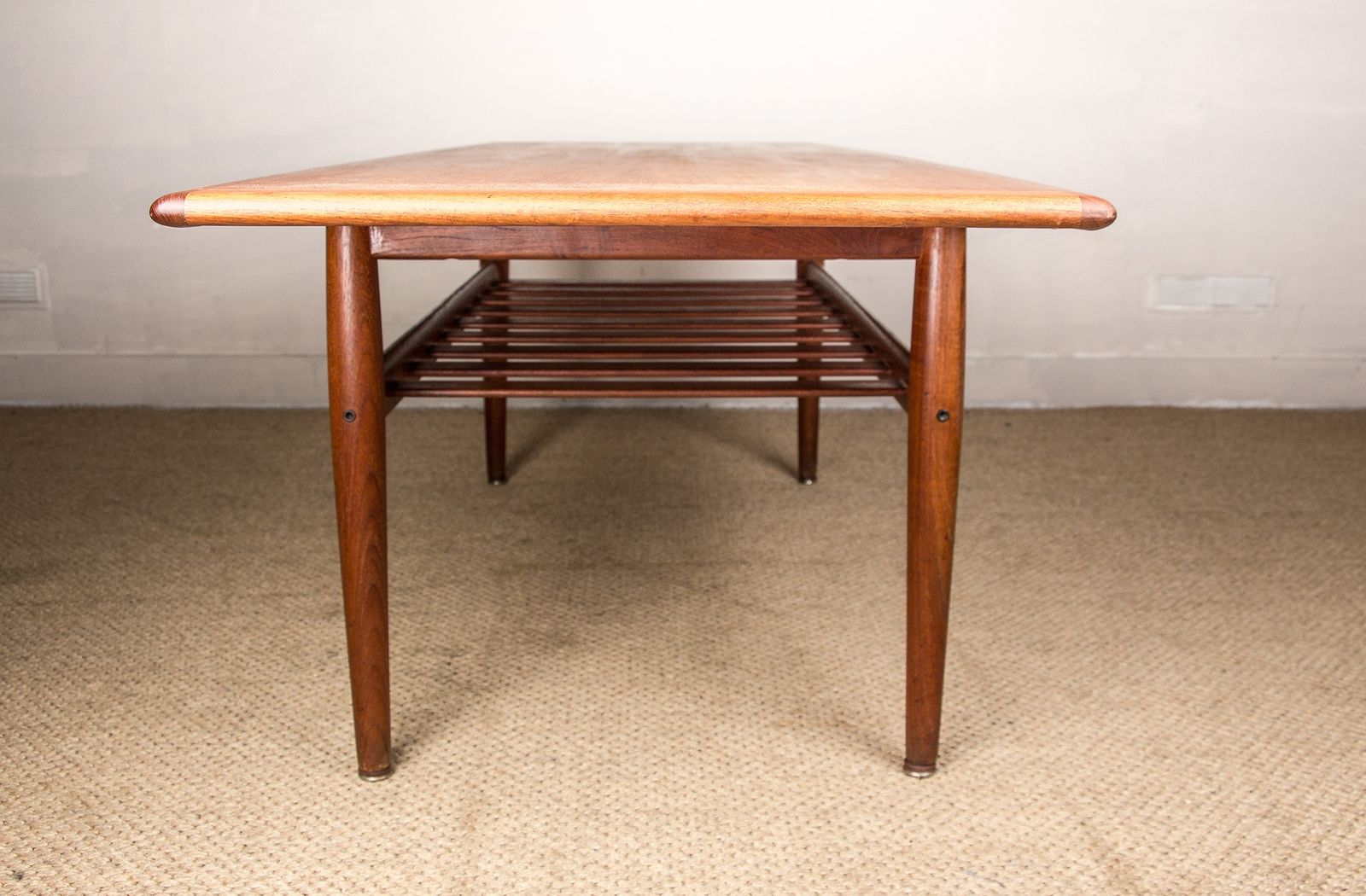 photo for sale Large Danish Teak Coffee Table, Two Tiers, By Grete Jalk For Glostrup Mobelfabrik.