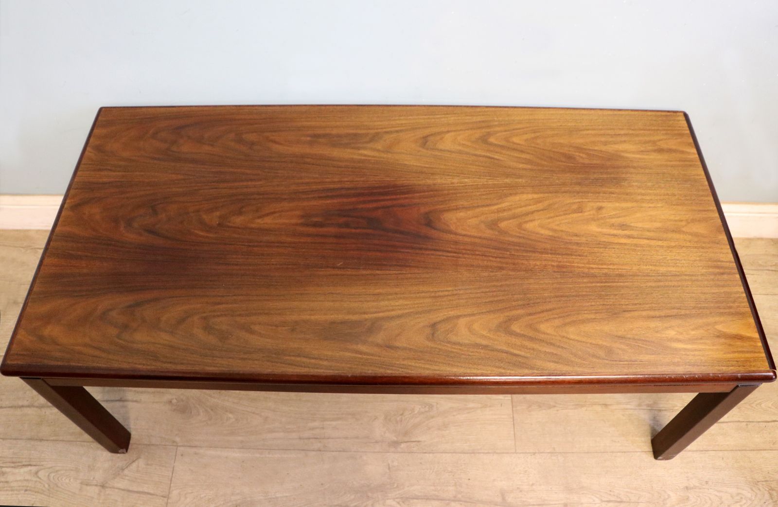A Lovely Scandinavian Hardwood Veneered Coffee Table. photo furniture