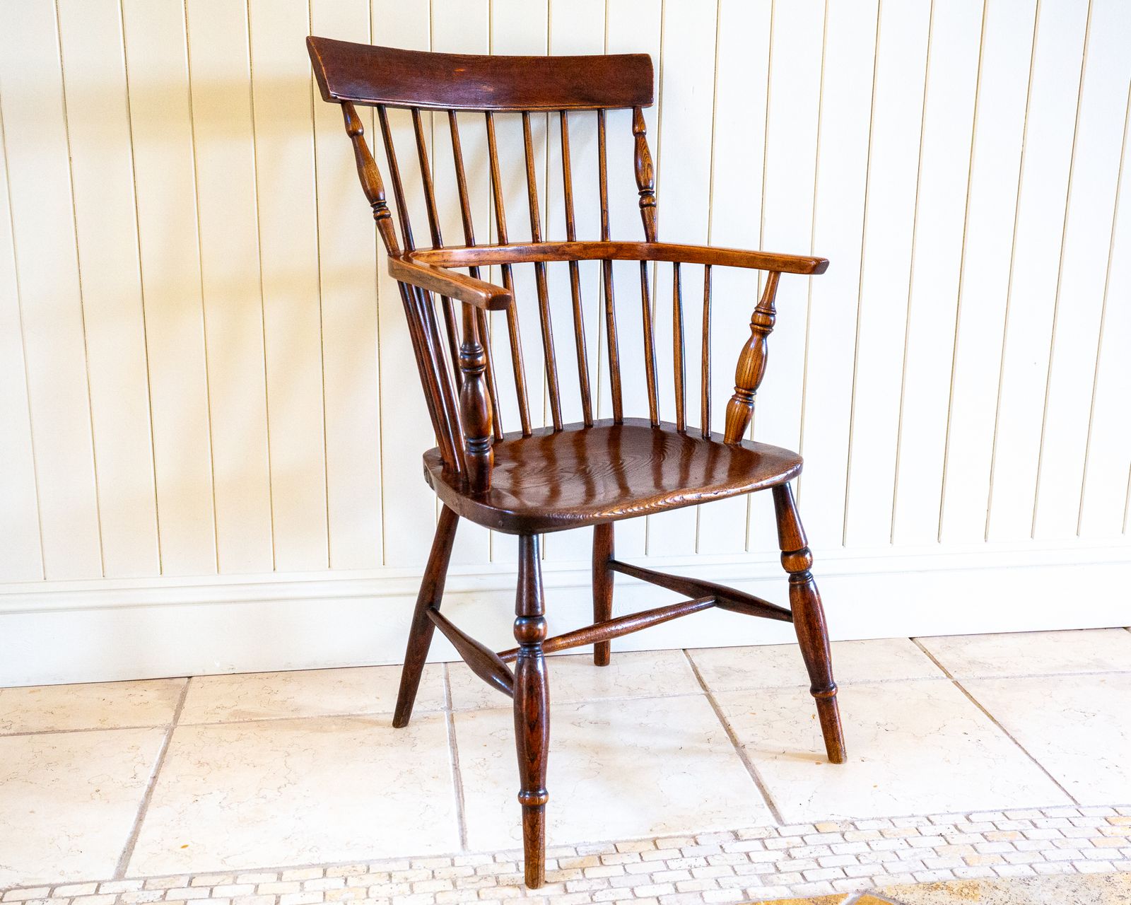 Lincolnshire Windsor Chair Comb Back Chair 1840 Early Victorian 1800s Country House Farmhouse Interior Fireside Armchair Camm Marsh