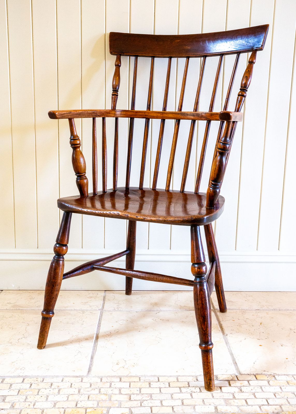 Lincolnshire Windsor Chair Comb Back Chair 1840 Early Victorian 1800s Country House Farmhouse Interior Fireside Armchair Camm Marsh photo Furniture