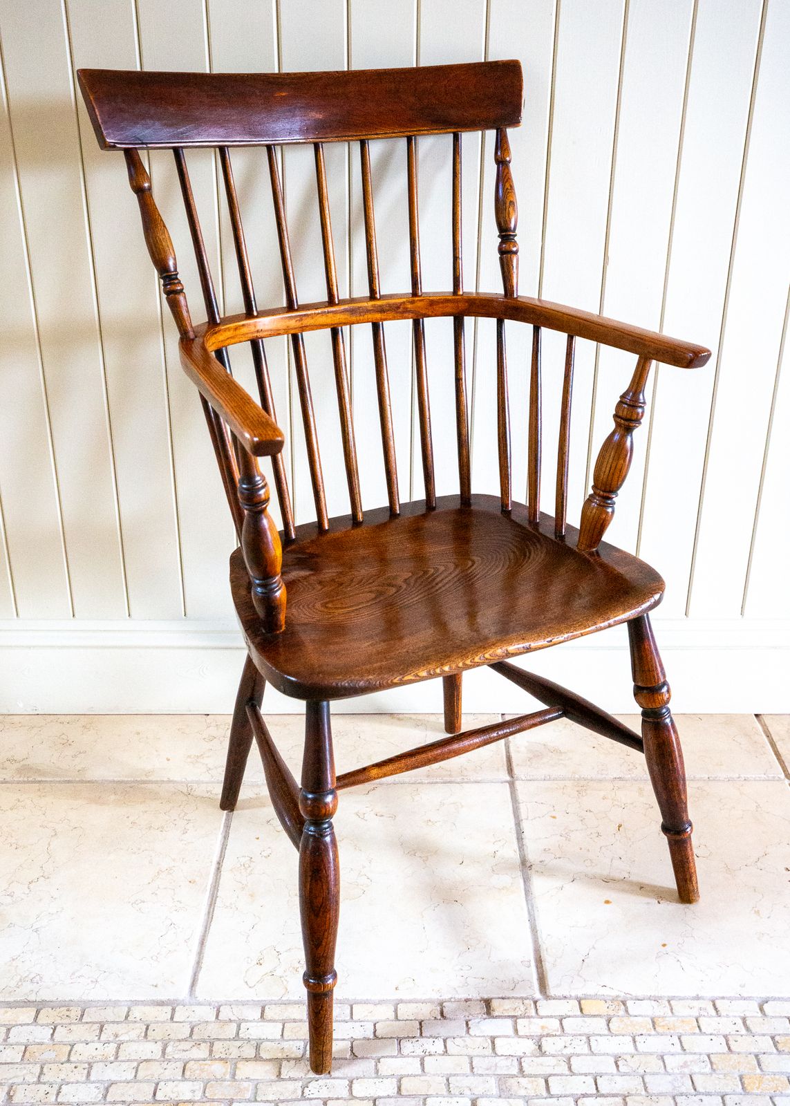 Furniture Lincolnshire Windsor Chair Comb Back Chair 1840 Early Victorian 1800s Country House Farmhouse Interior Fireside Armchair Camm Marsh photo