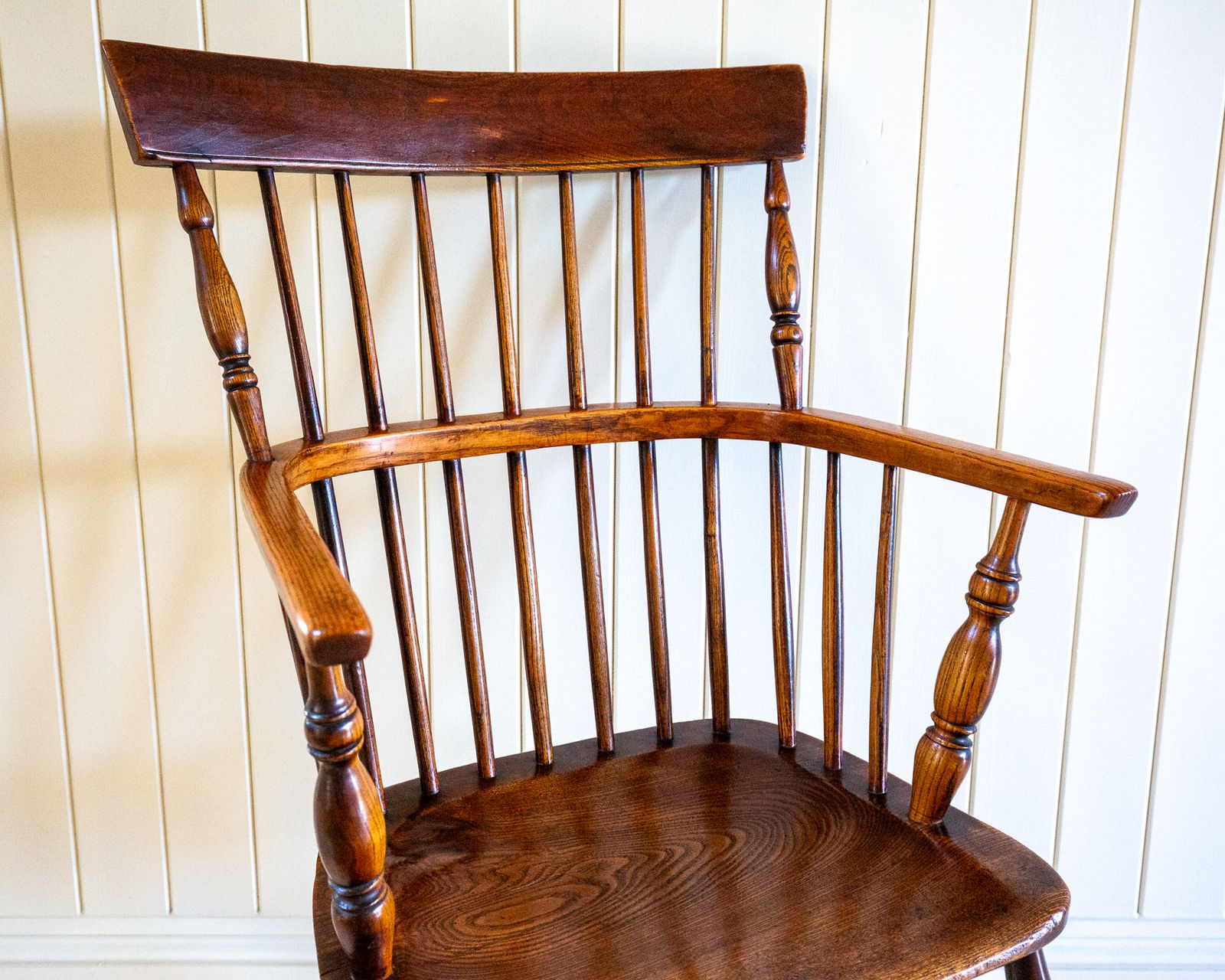 photo buy Lincolnshire Windsor Chair Comb Back Chair 1840 Early Victorian 1800s Country House Farmhouse Interior Fireside Armchair Camm Marsh