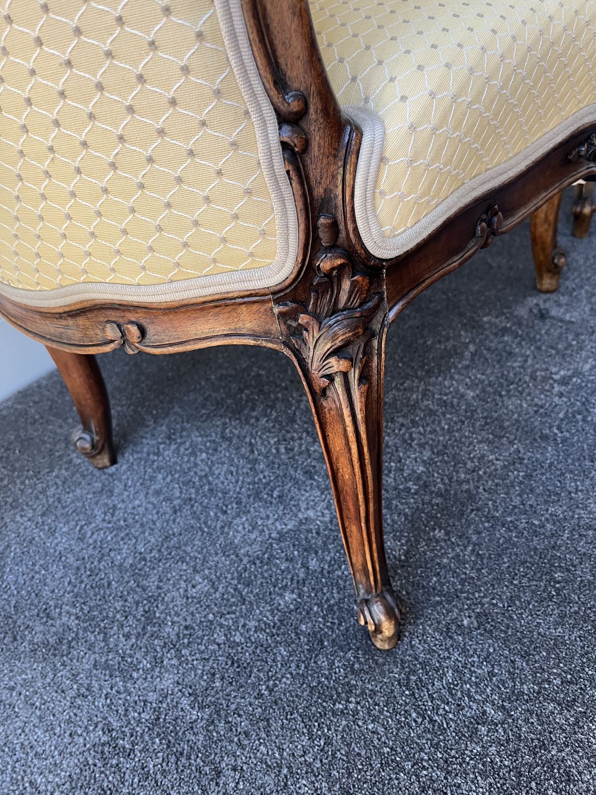 Pair Of Antique Newly Upholstered Chairs photo vinterior