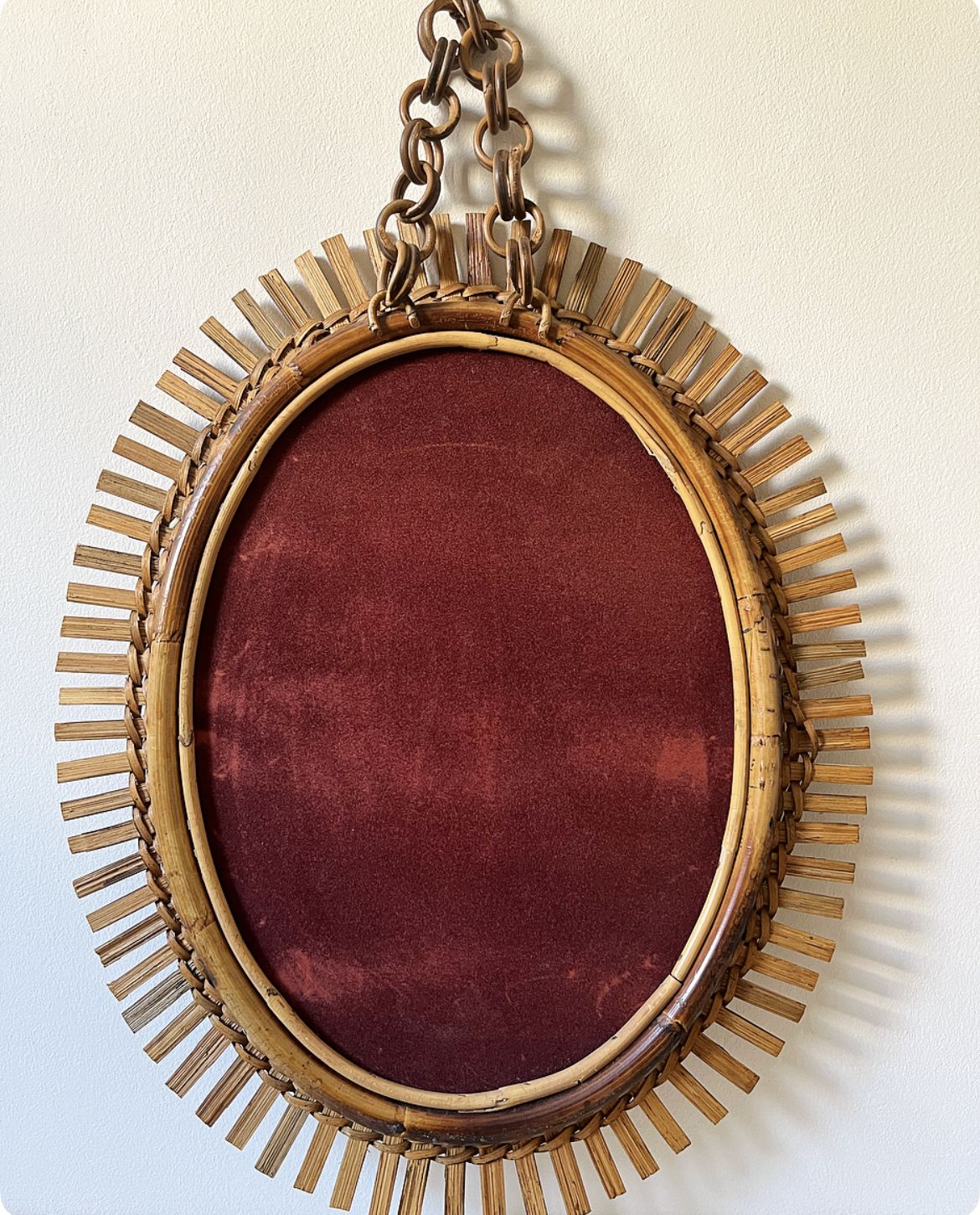 Vintage Franco Albini For Bonacina Bamboo Mirror photo furniture