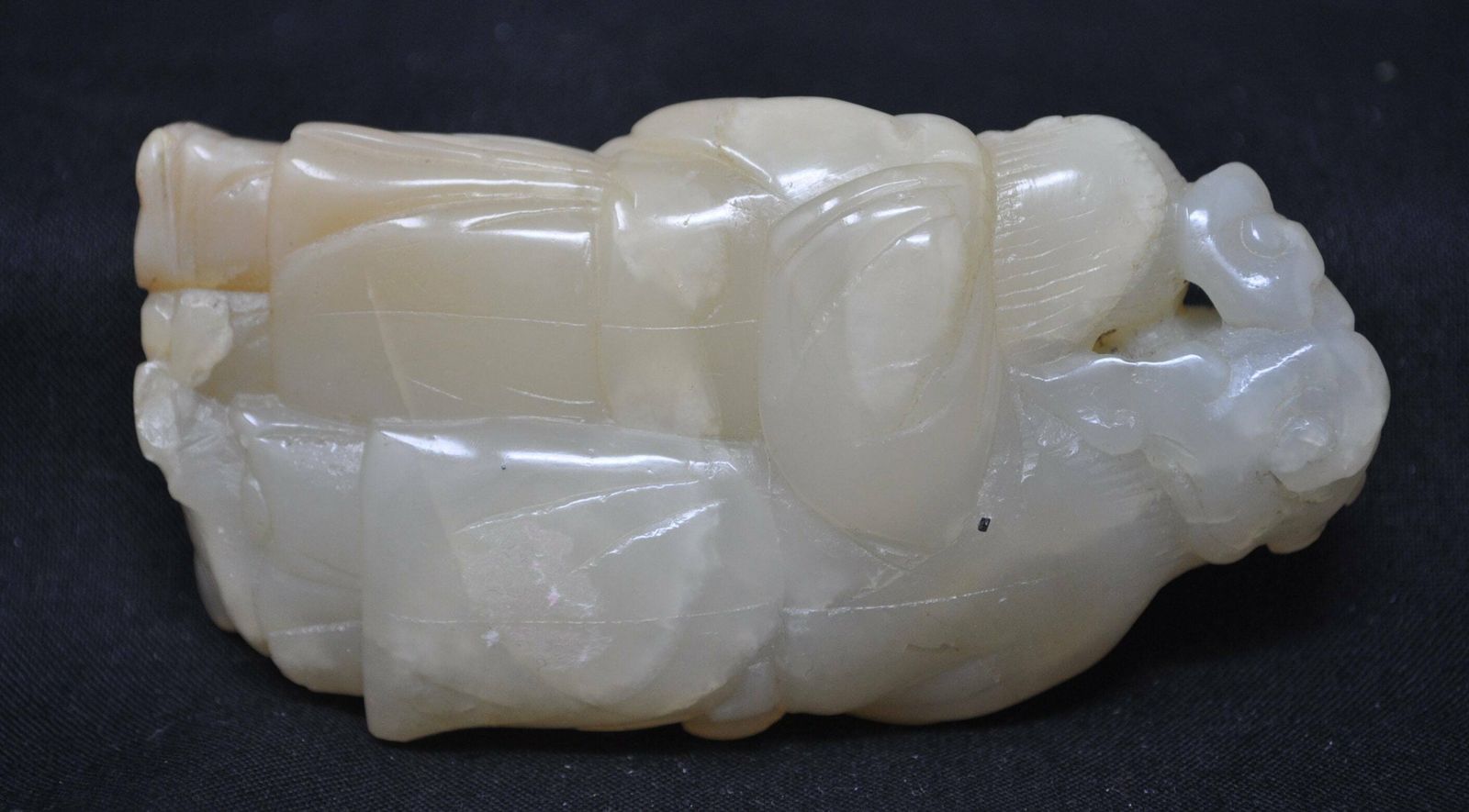 Antique Chinese Hardstone He He Twins Carving  Qing Dynasty photo buy