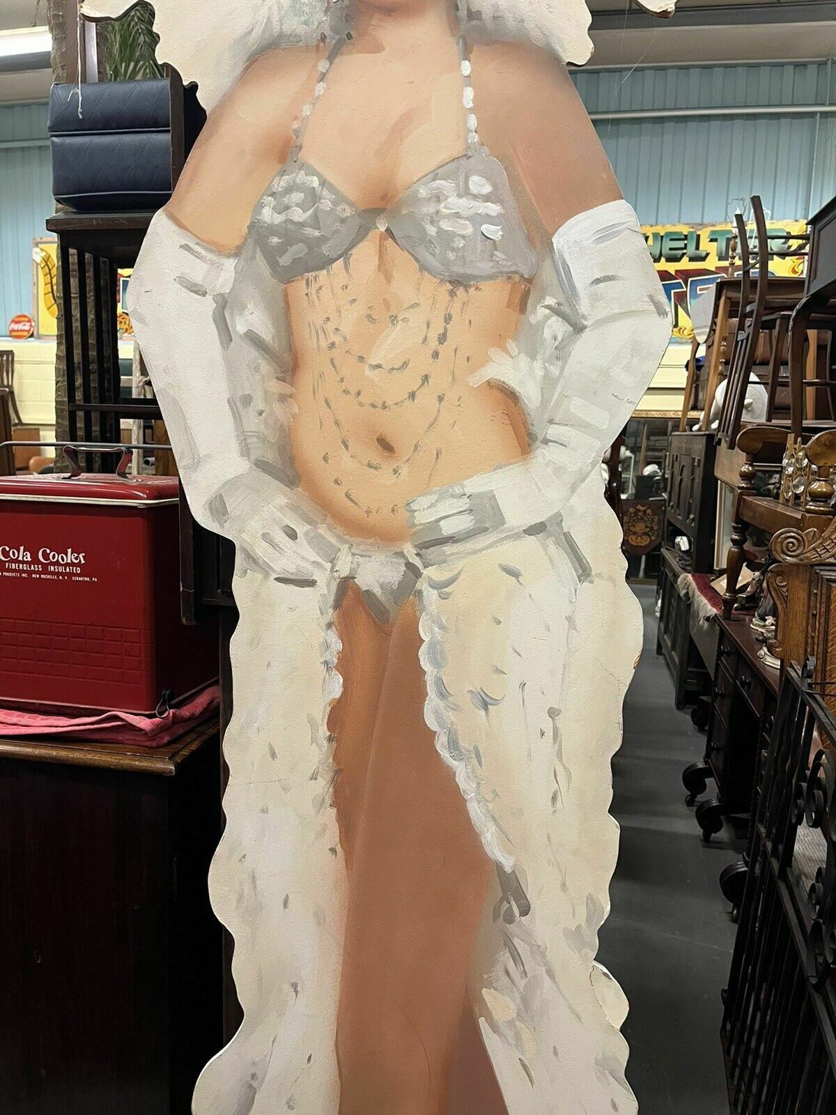 Burlesque Stage Prop. Huge Hand Painted 8 Feet Tall photo Home Decor