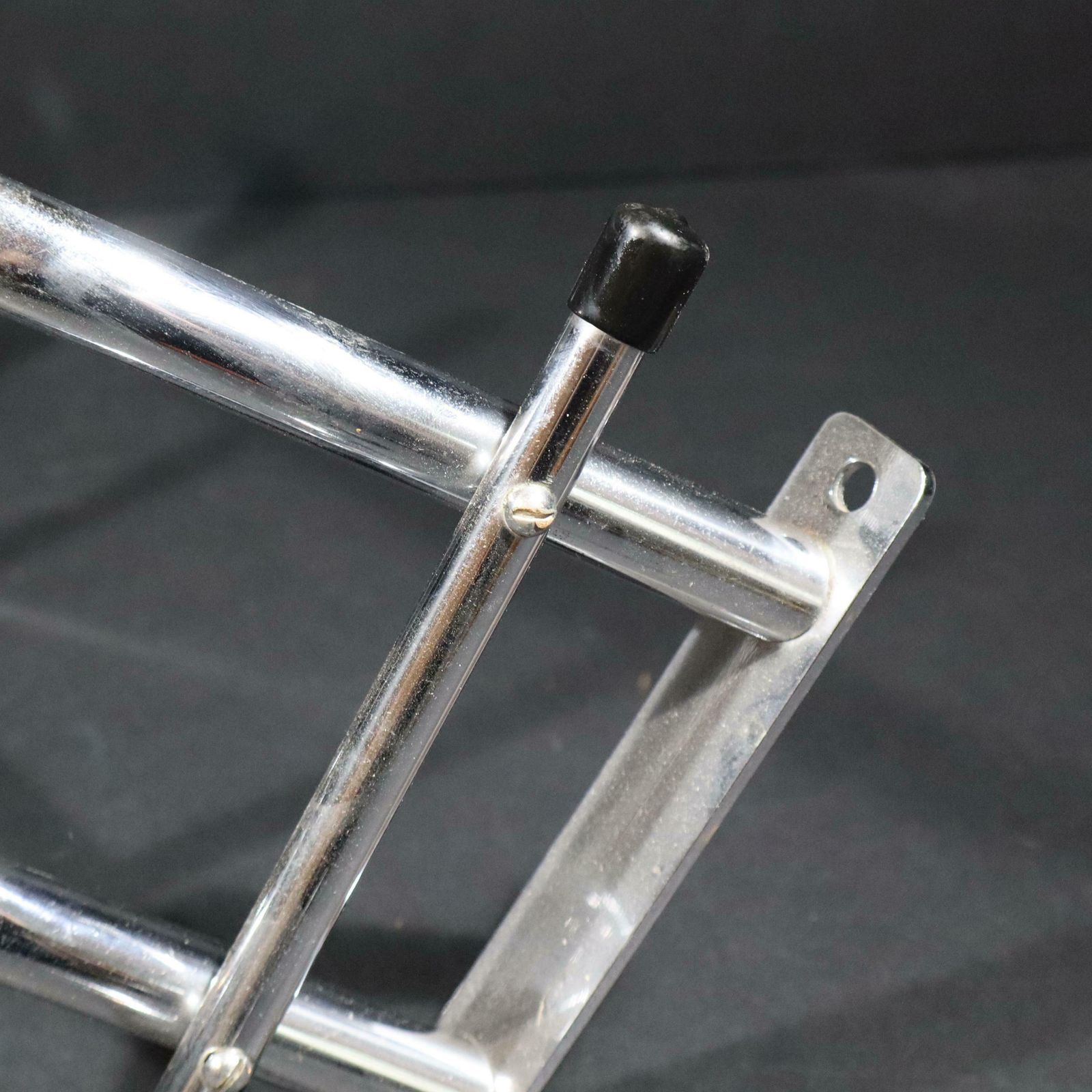Vintage French Chrome Coat Rack Mid Century Industrial Wall Hanging Rack With Hooks photo buy