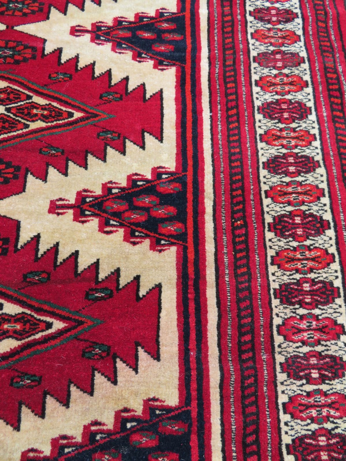 495.0 Antique Turkmen Afghan Kizil Ayak Rug. Turkmenistan Or North Afghanistan.Early 20th Century. 133cm X 98cm. photo