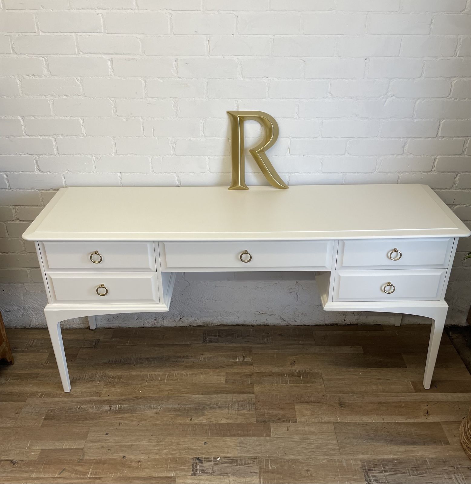 Stag Minstrel Dressing Table Painted Jasmine White photo buy