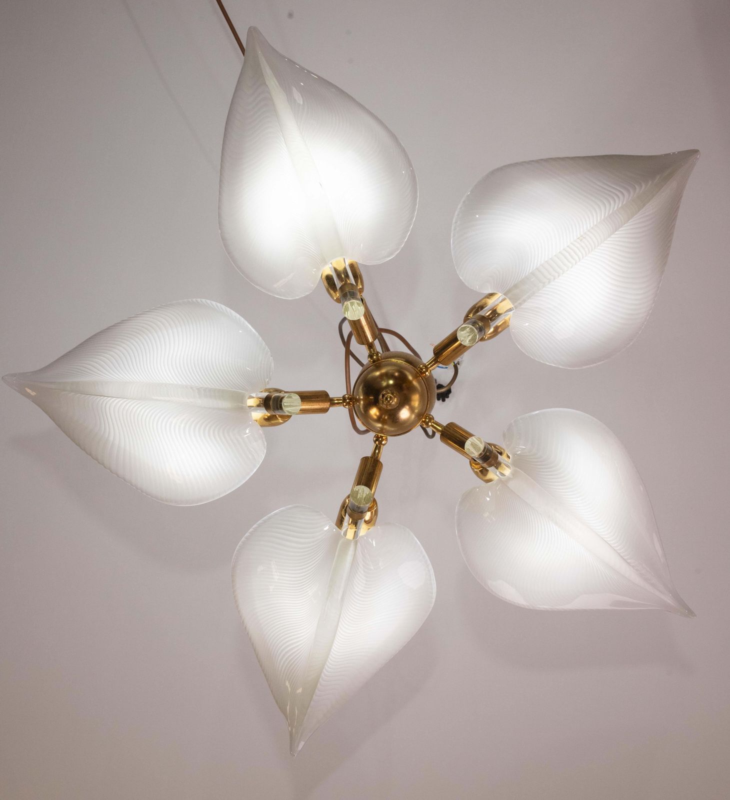 photo furniture Elegant Chandelier Franco Luce For Seguso, Murano Glass, 1970s
