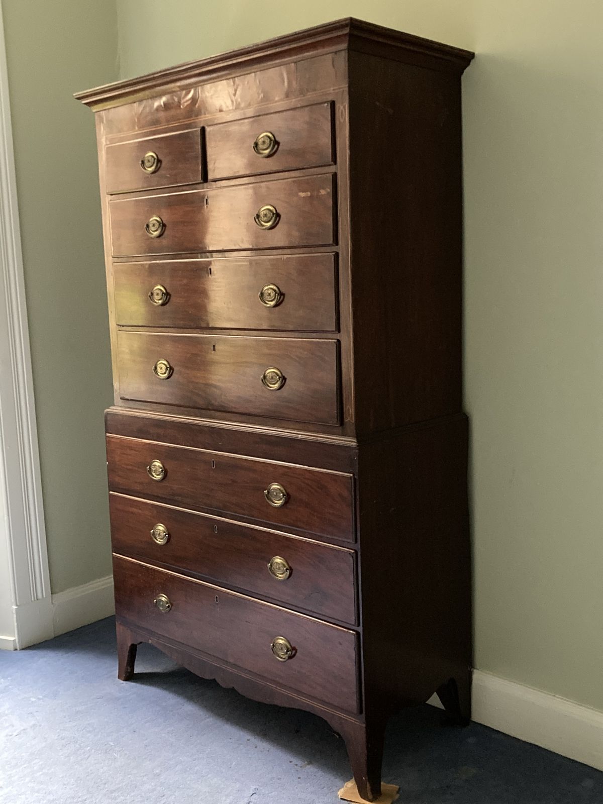 George III Mahogany Chest On Chest photo Furniture