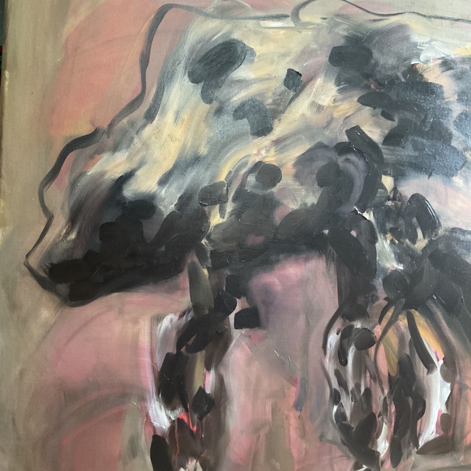 Large Oil Painting On Linen “Kin” By Rose Roth 80 X 60 Cm photo for sale