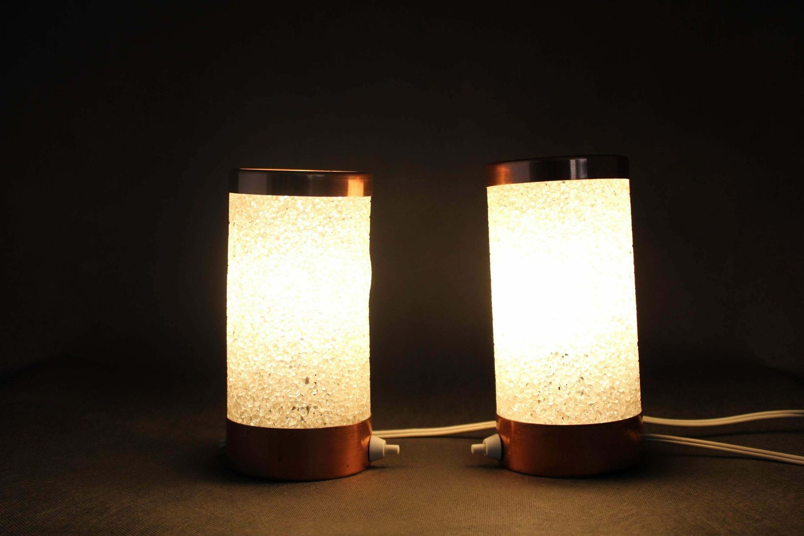 Pair Of Midcentury Table Lamps Rockets Aka, Germany, 1970s photo for sale