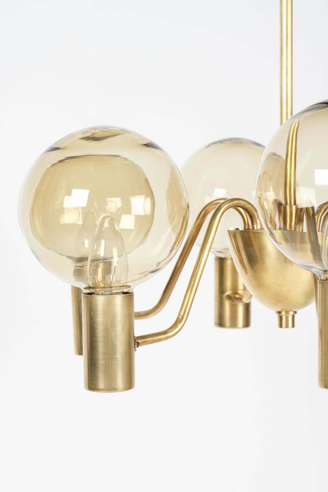 Hans Agne Jakobsson, Chandelier "T372/6", Ellysett Markaryd, Sweden, 60s photo 1509.0