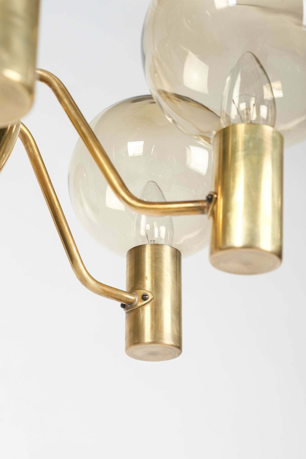Hans Agne Jakobsson, Chandelier "T372/6", Ellysett Markaryd, Sweden, 60s photo vinterior