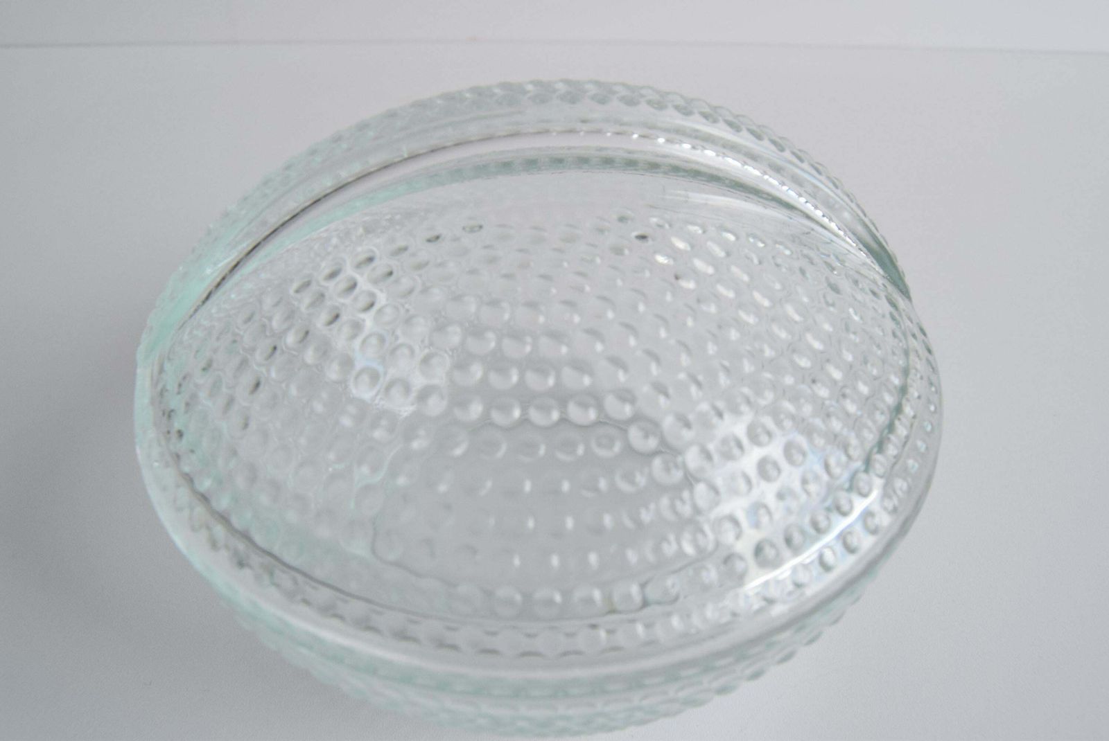photo furniture Glass Candy Bowl, Sugar Bowl, By Adolf Matura For Libochovice Glass Factory