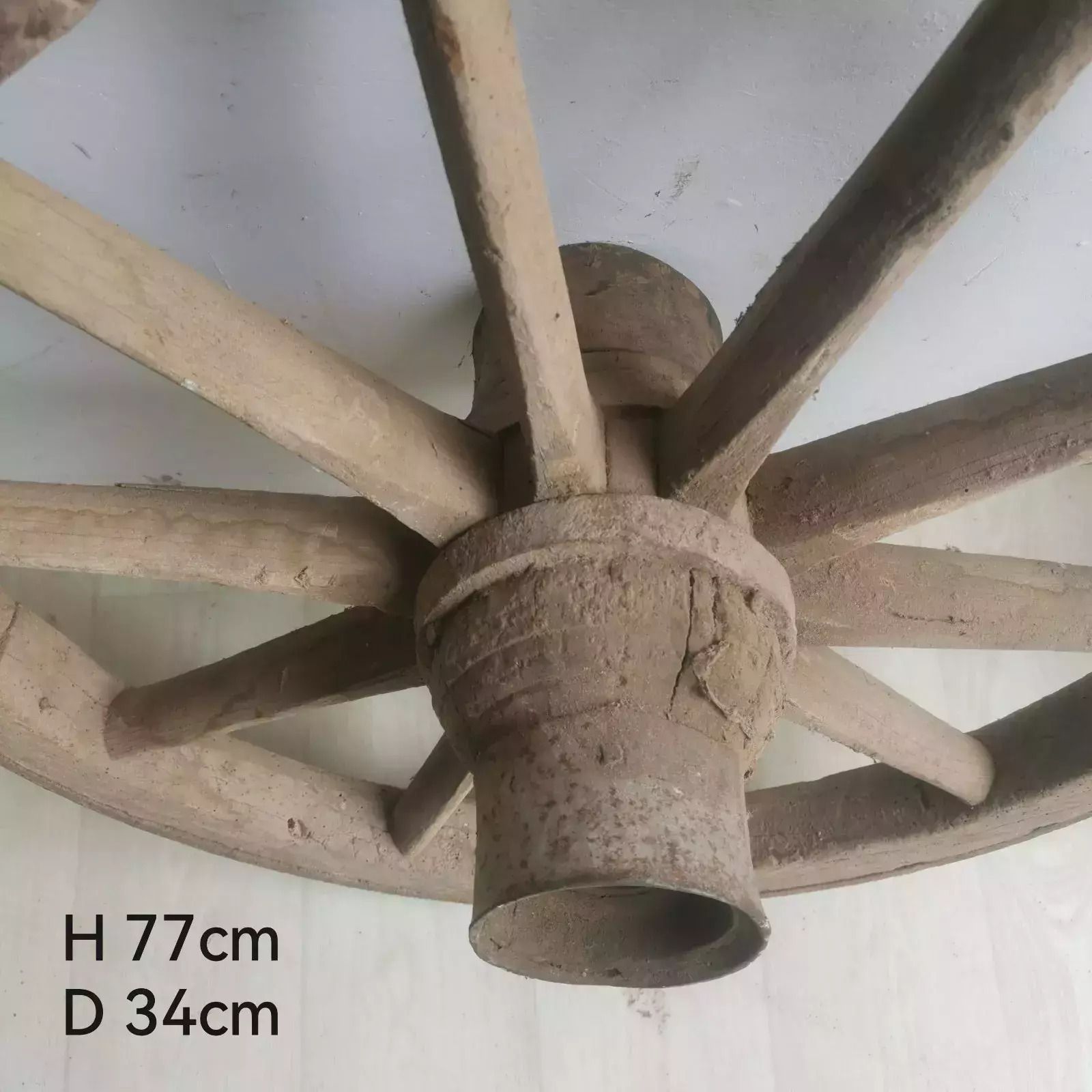photo furniture Vintage Antique Rustic Large Wooden Wagon Cart Wheel Home Garden Decor Hungarian