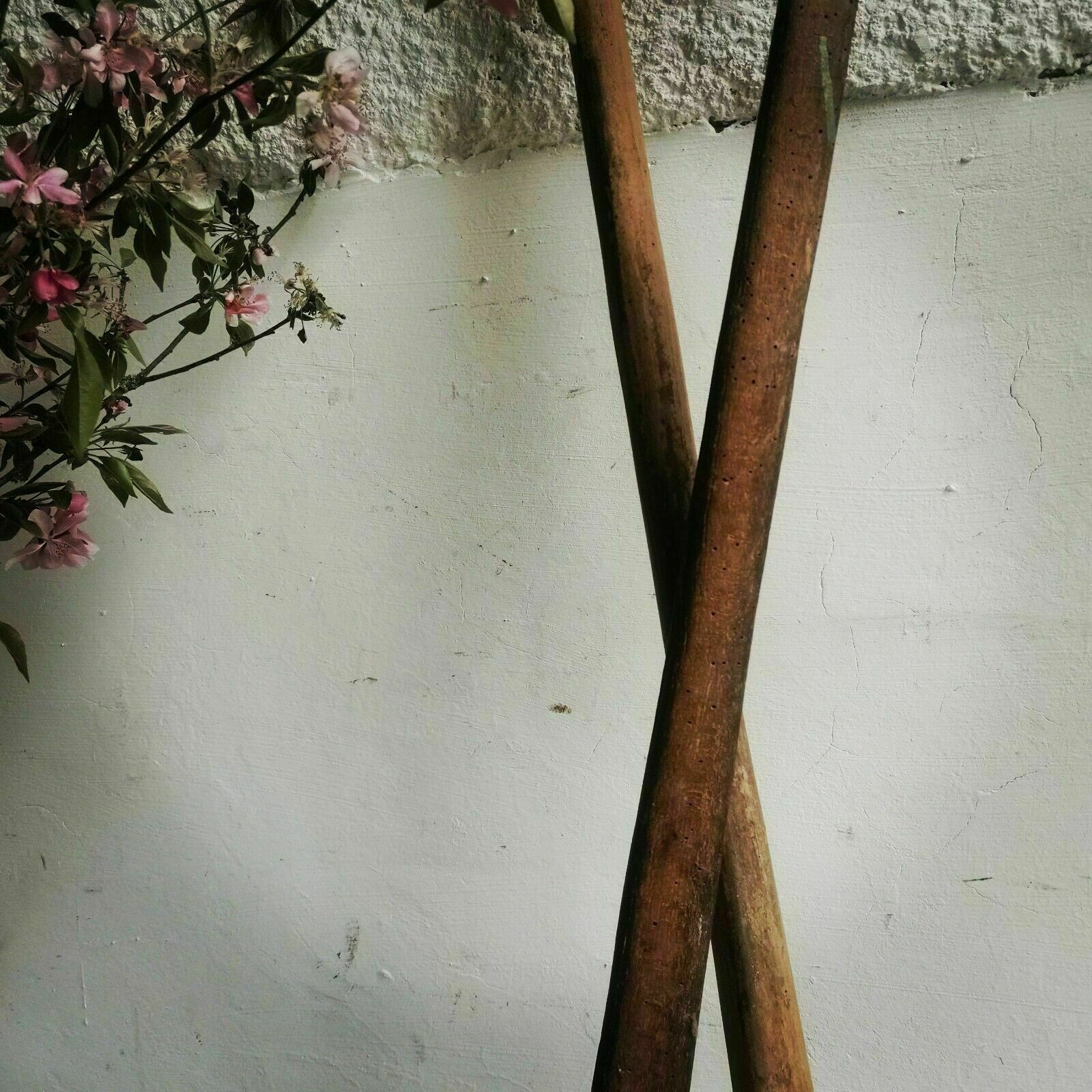Set Of 2 Wooden Pizza Paddle And Dough Scoop Paddle Antique 1900s. Rustic Decor photo furniture