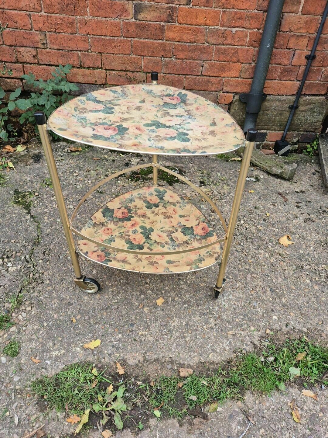 Glos Arnold Designs, A Mid 20th Century, Vintage Fibreglass Twin Shelved Trolley photo Furniture
