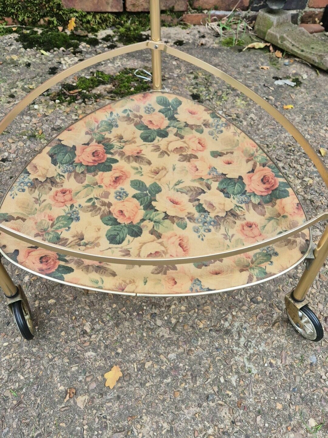 photo vinterior Glos Arnold Designs, A Mid 20th Century, Vintage Fibreglass Twin Shelved Trolley