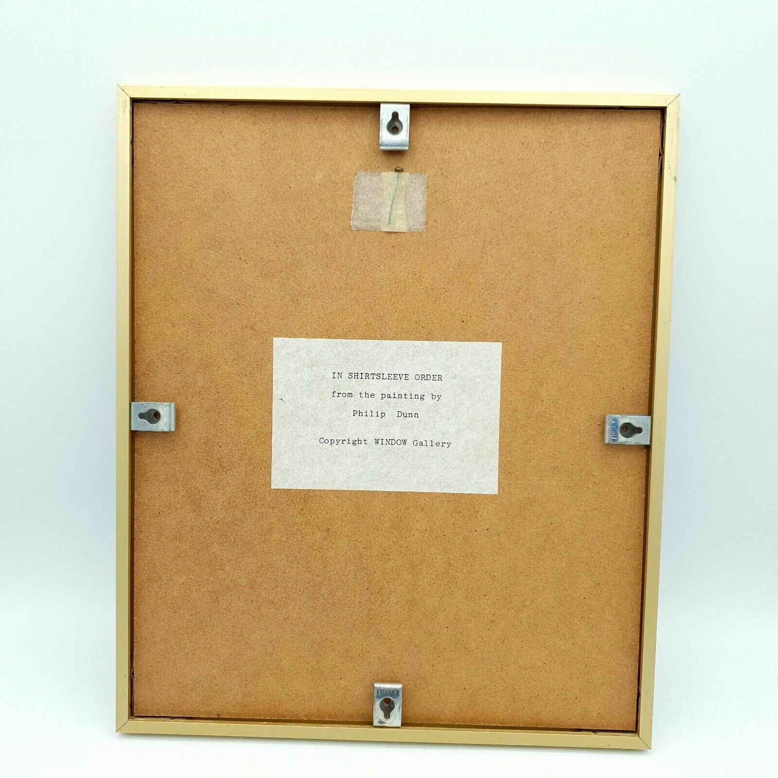 Philip Dunn Giclée Reproduction 'In Shirtsleeve Order' Brighton, Window Gallery photo vintage
