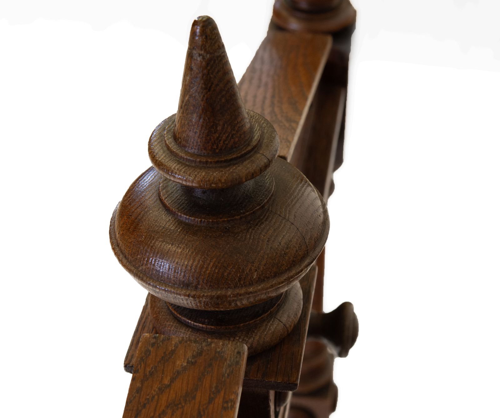 19th Century Oak Floor Standing Dinner Gong & Striker 1870 photo Home Decor