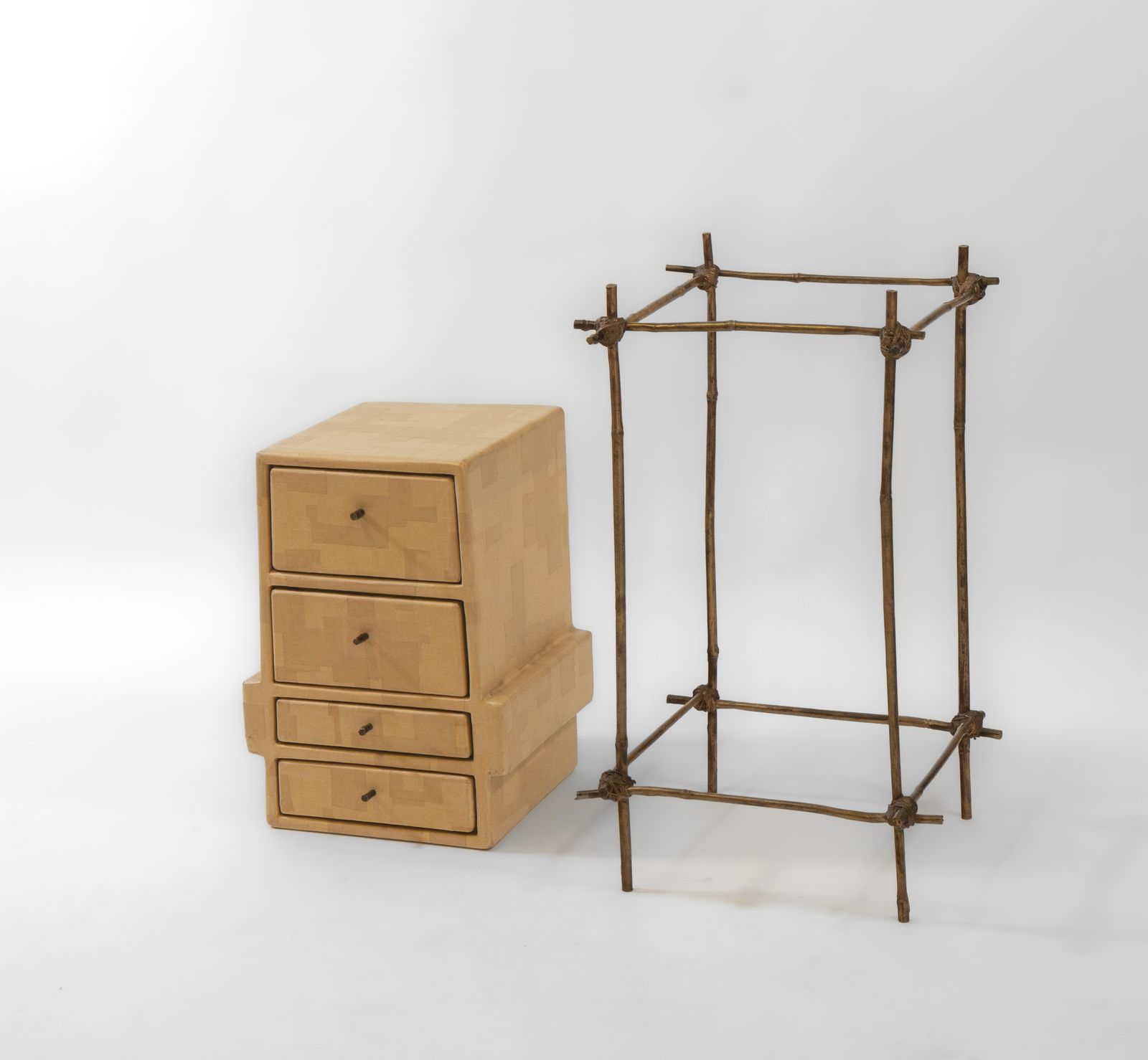 Studio Glithero Ad Hoc Cabinet On Gilt Bronze Bamboo Stand Les French Series 1 photo vinterior