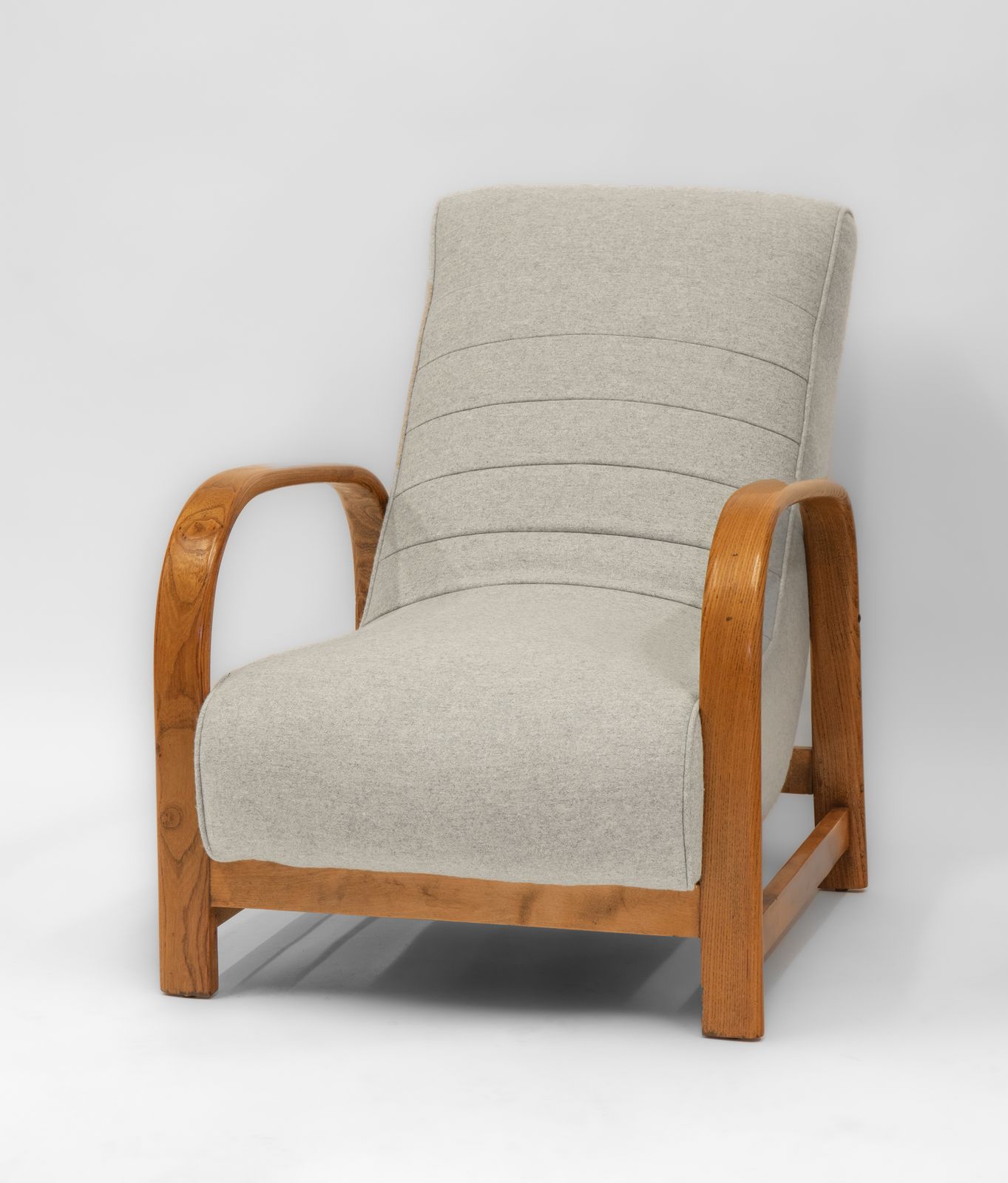 Art Deco Lounge Chair Armchair Bute Wool Fabric photo vintage