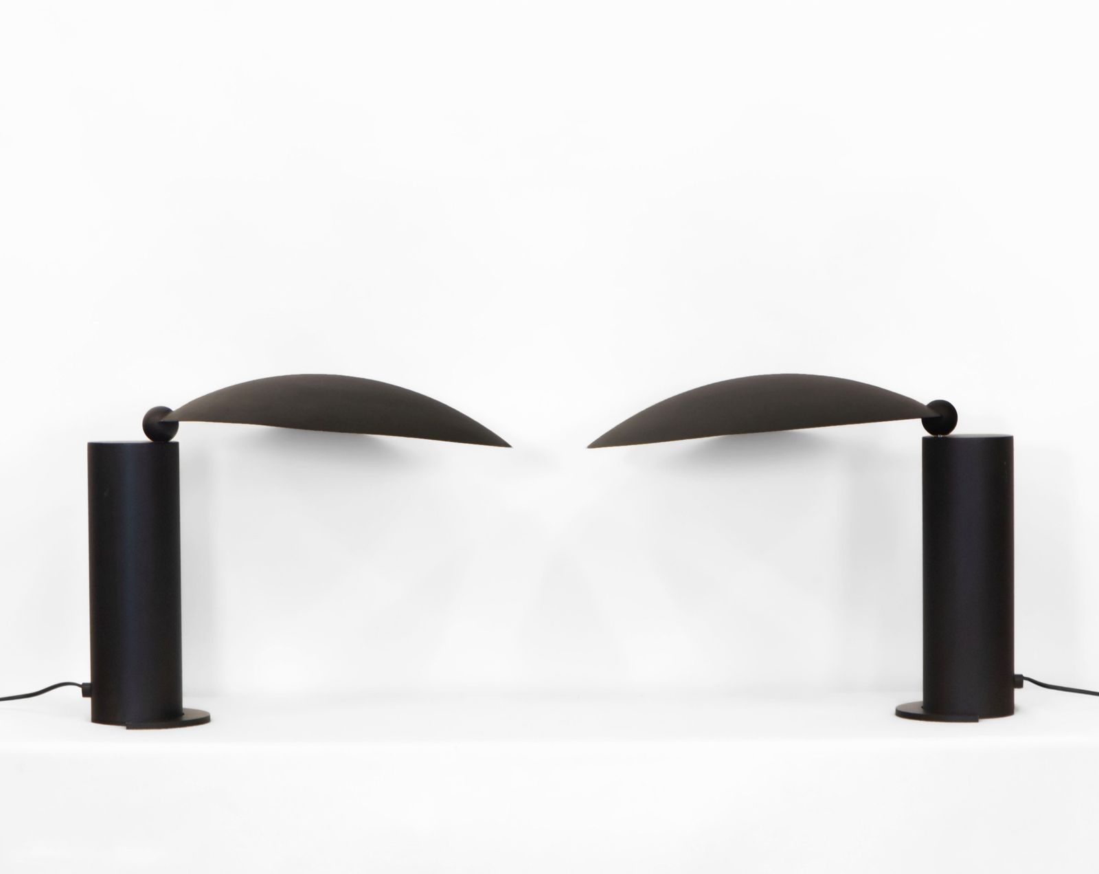 Pair Of Postmodern Washington Table Lamps By Jean Michel Wilmotte 1980s Lumen Italy photo furniture