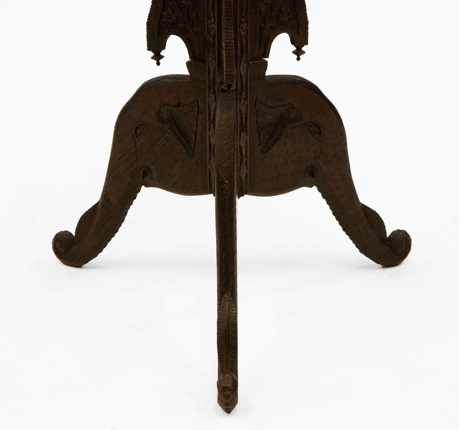 19th Century Burmese Anglo Indian Carved Jardinière Plant Stand photo Furniture