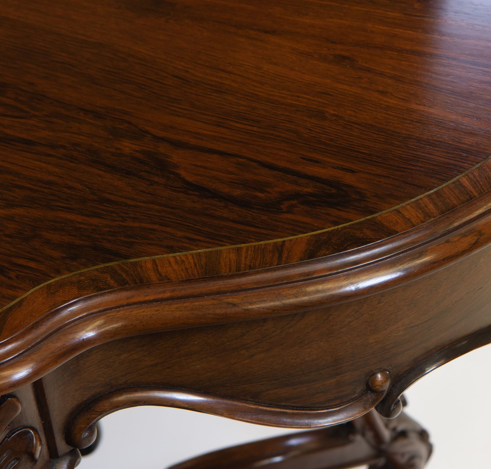 Fine Victorian Rosewood Rococo Revival Carved Centre Hall Table Circa 1850 photo 2675.0