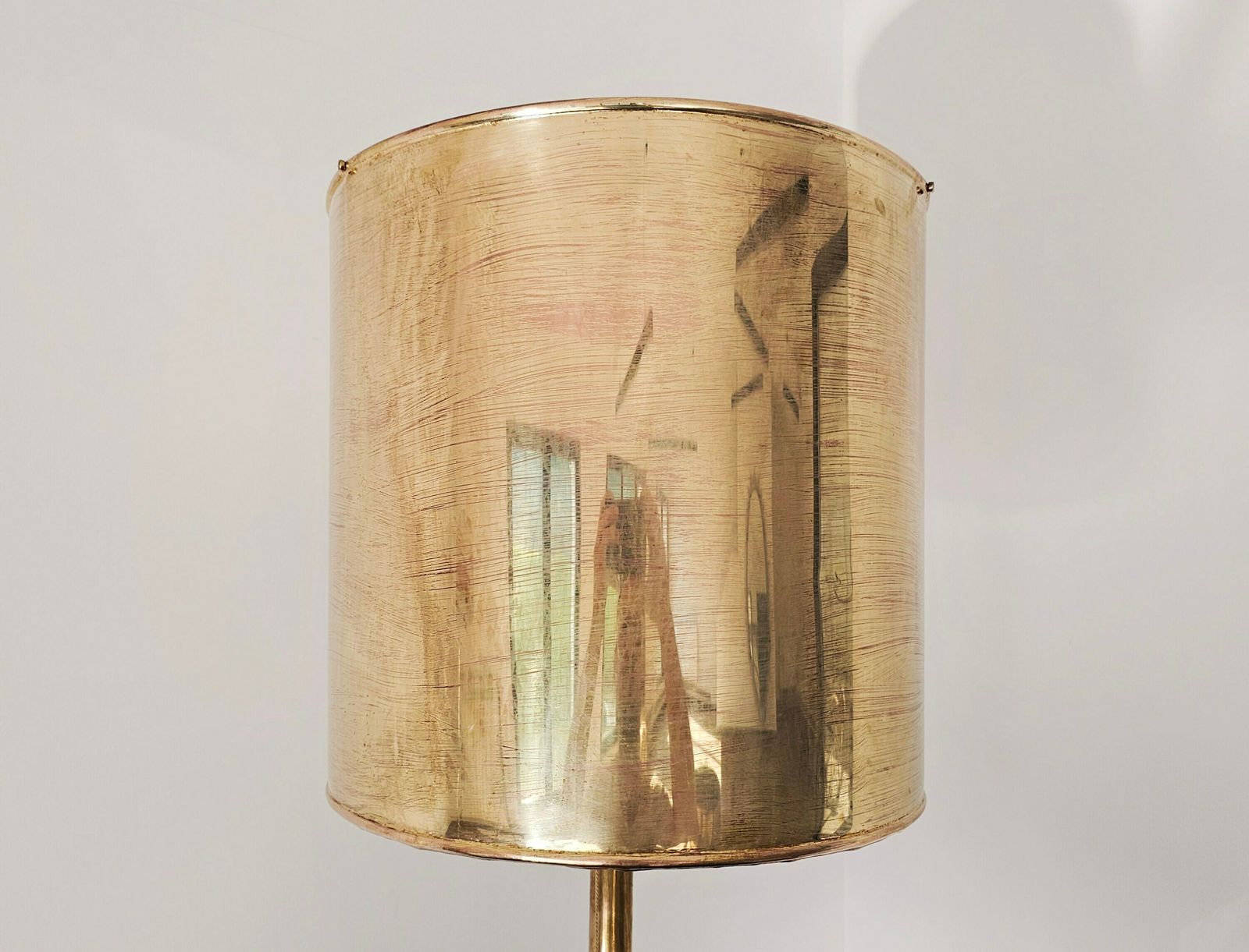 1 Out Of 2 Huge And Chic Mid Century Modern Bronze Table Lamps With Brass Shades Attr. To Maison Charles // Made In France In 1960s photo buy